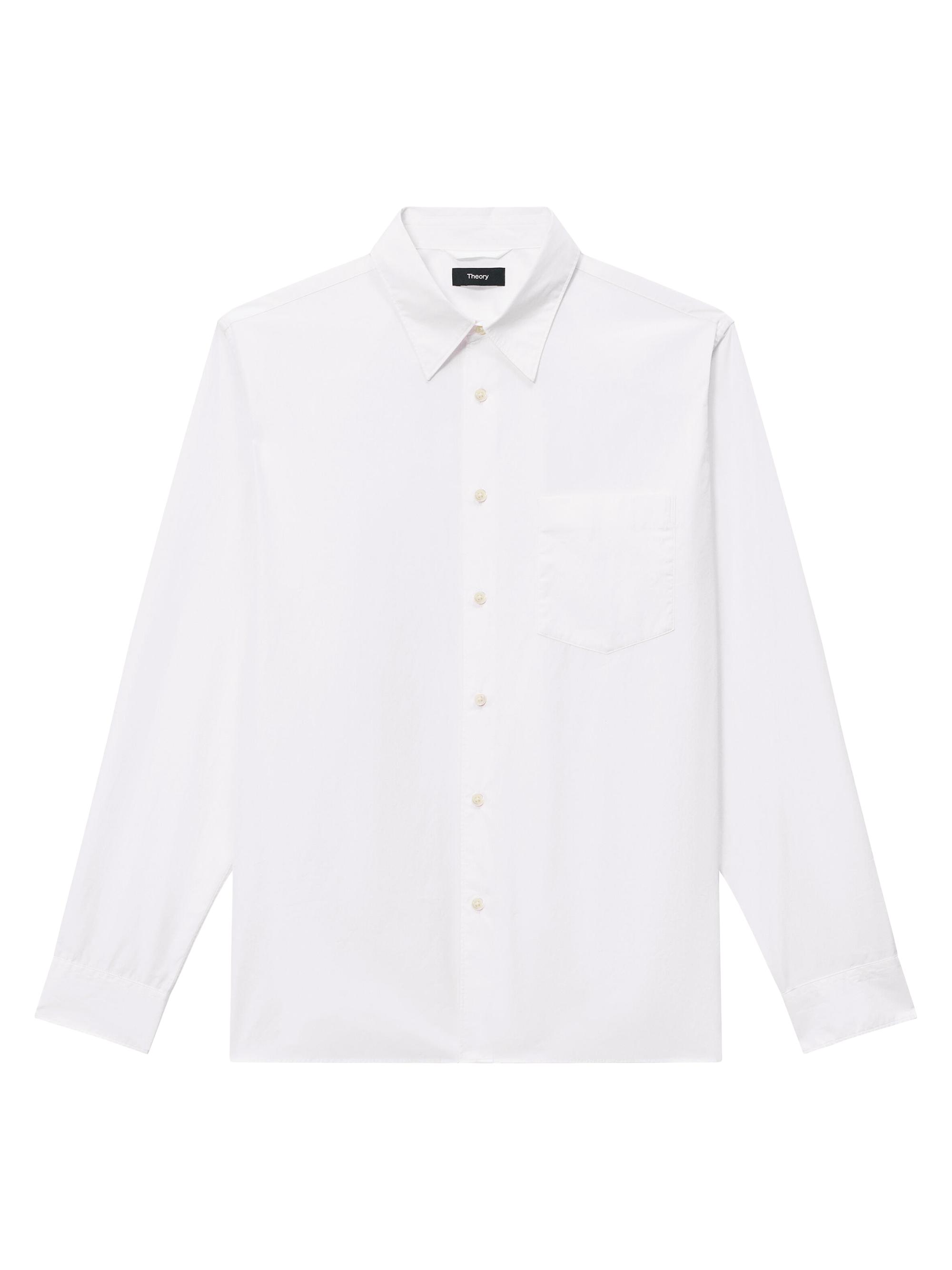 Theory Men's Weekend Cotton Shirt - Baltic