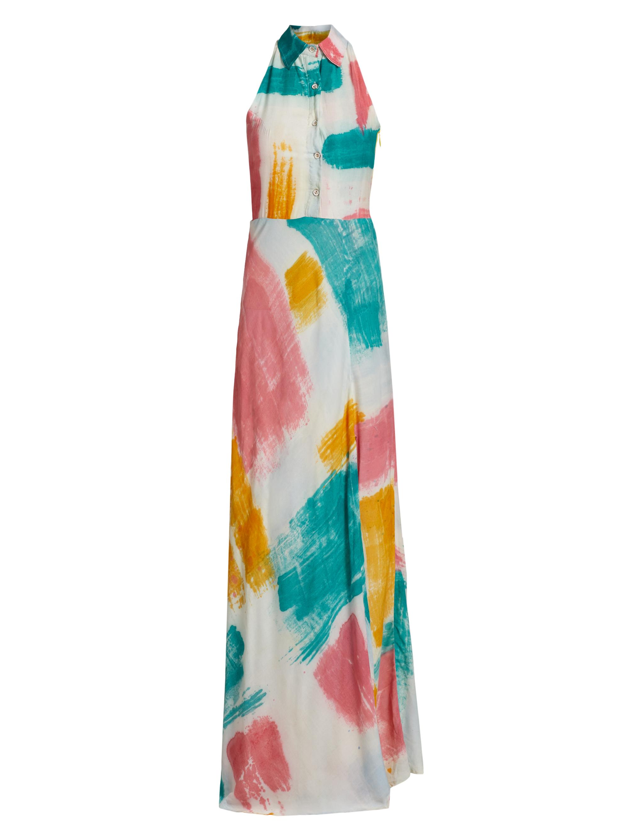 Busayo Women's Mobola Watercolor Maxi Dress - White