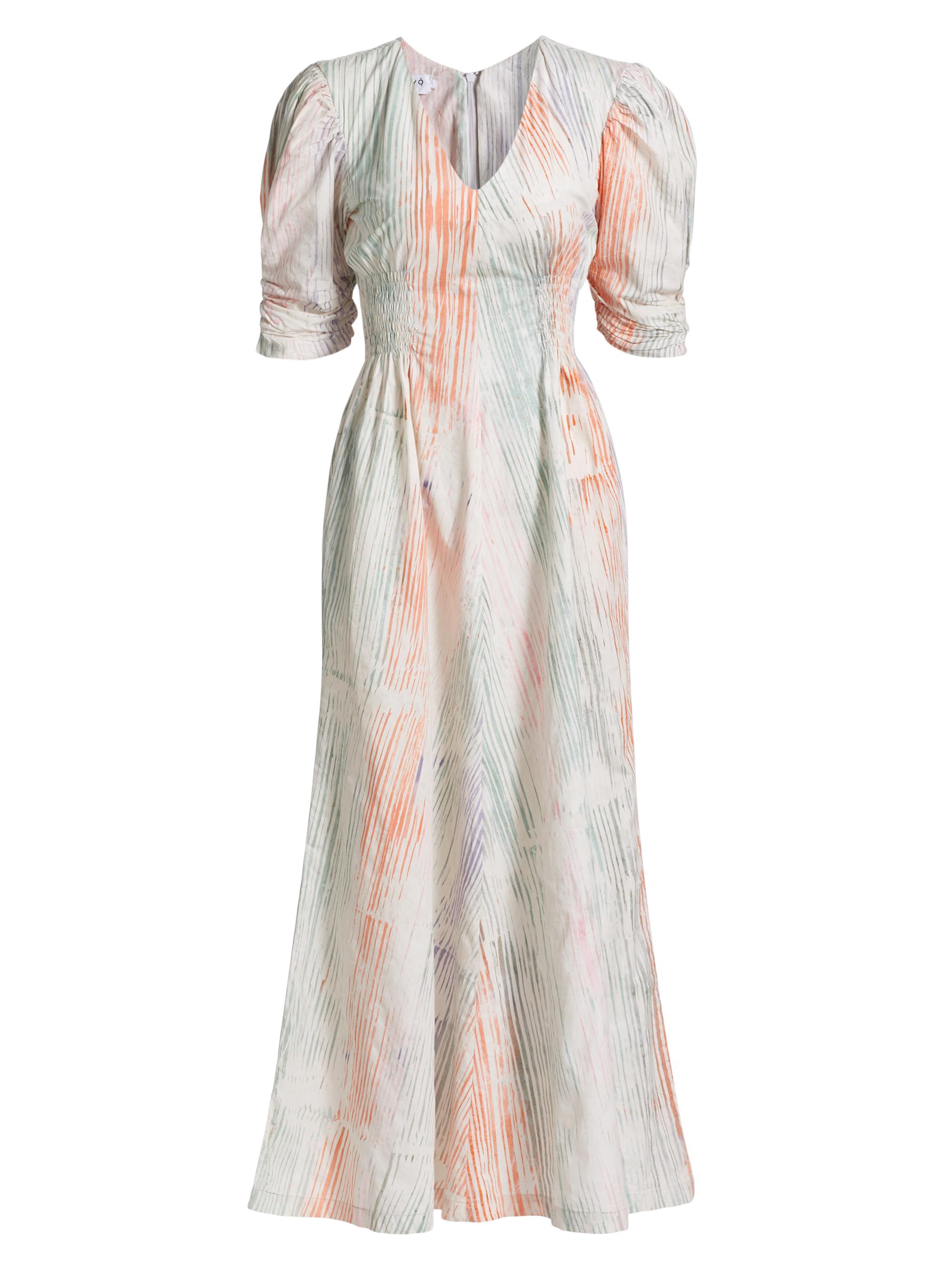 Busayo Women's Adu Printed Maxi Dress - White