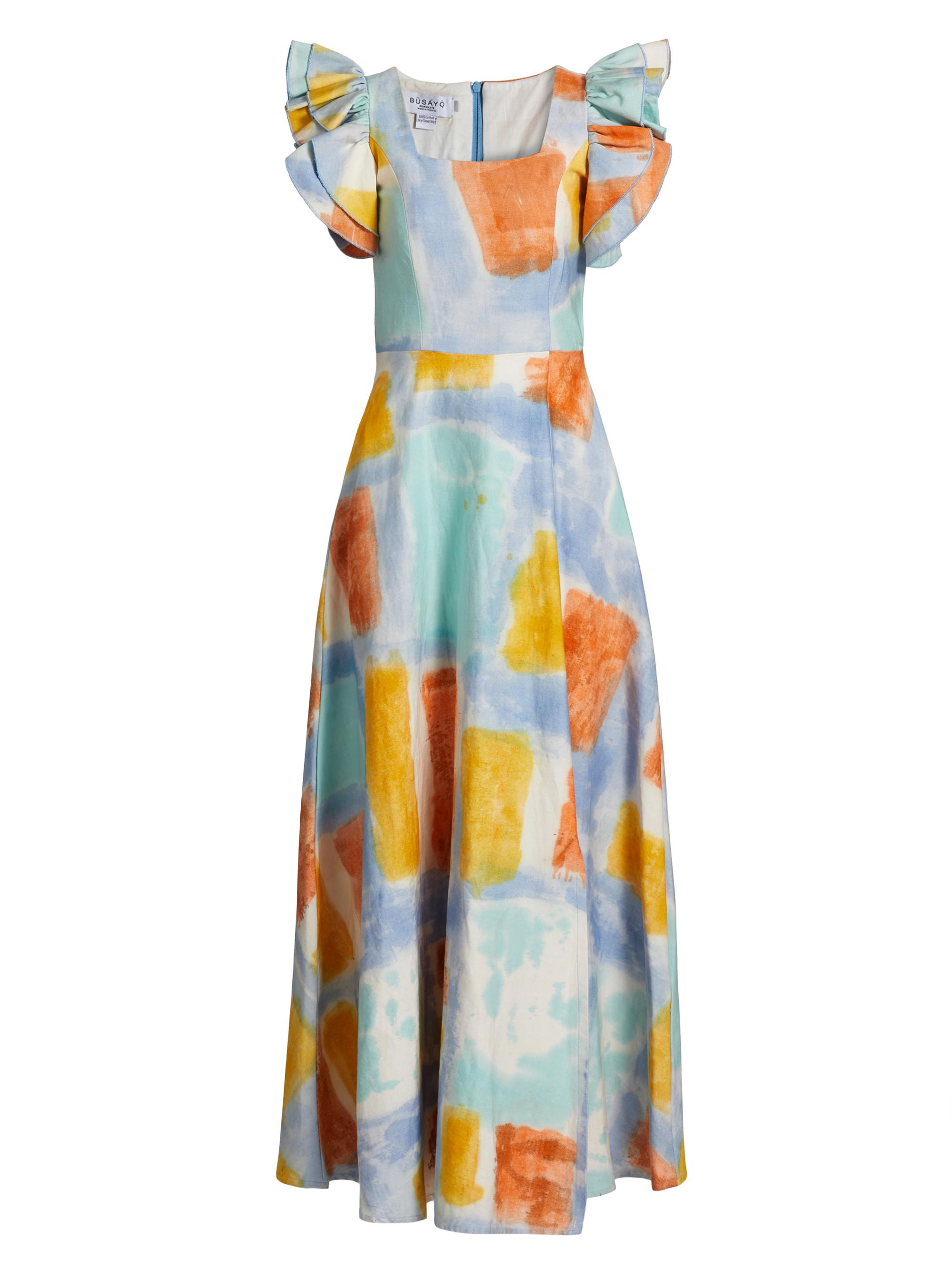 Busayo Women's Tokunbo Watercolor Maxi Dress - Multicolored