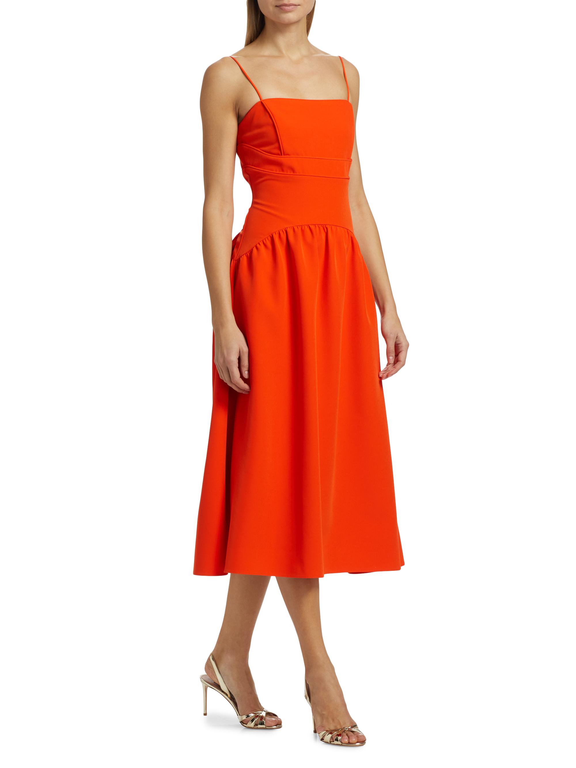 Amur Oliver Cady Spaghetti Strap Midi-Dress | Saks Fifth Avenue