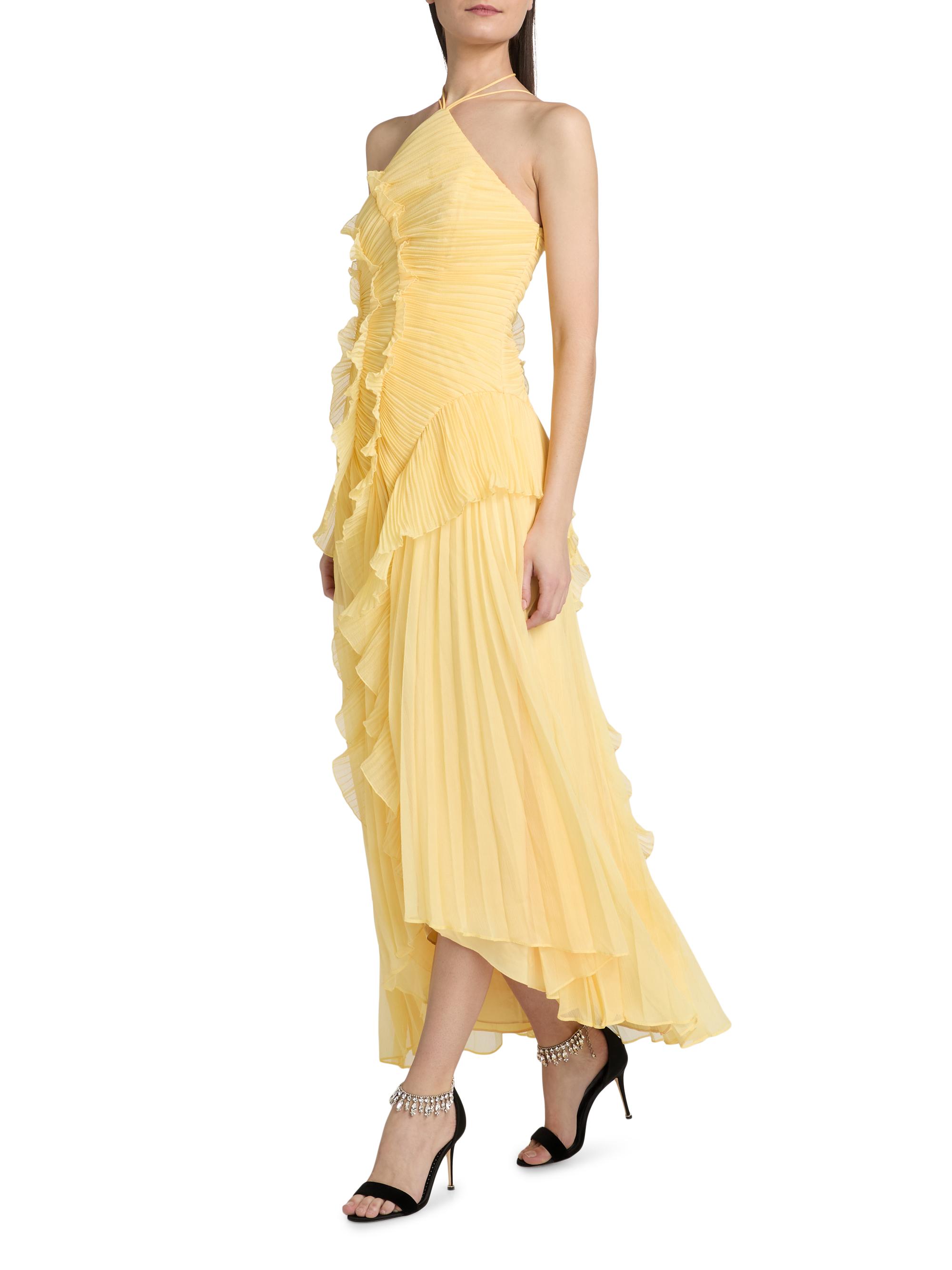 Amur Women's Lorelie Halter Gown - Green - Size 0 - Lotus