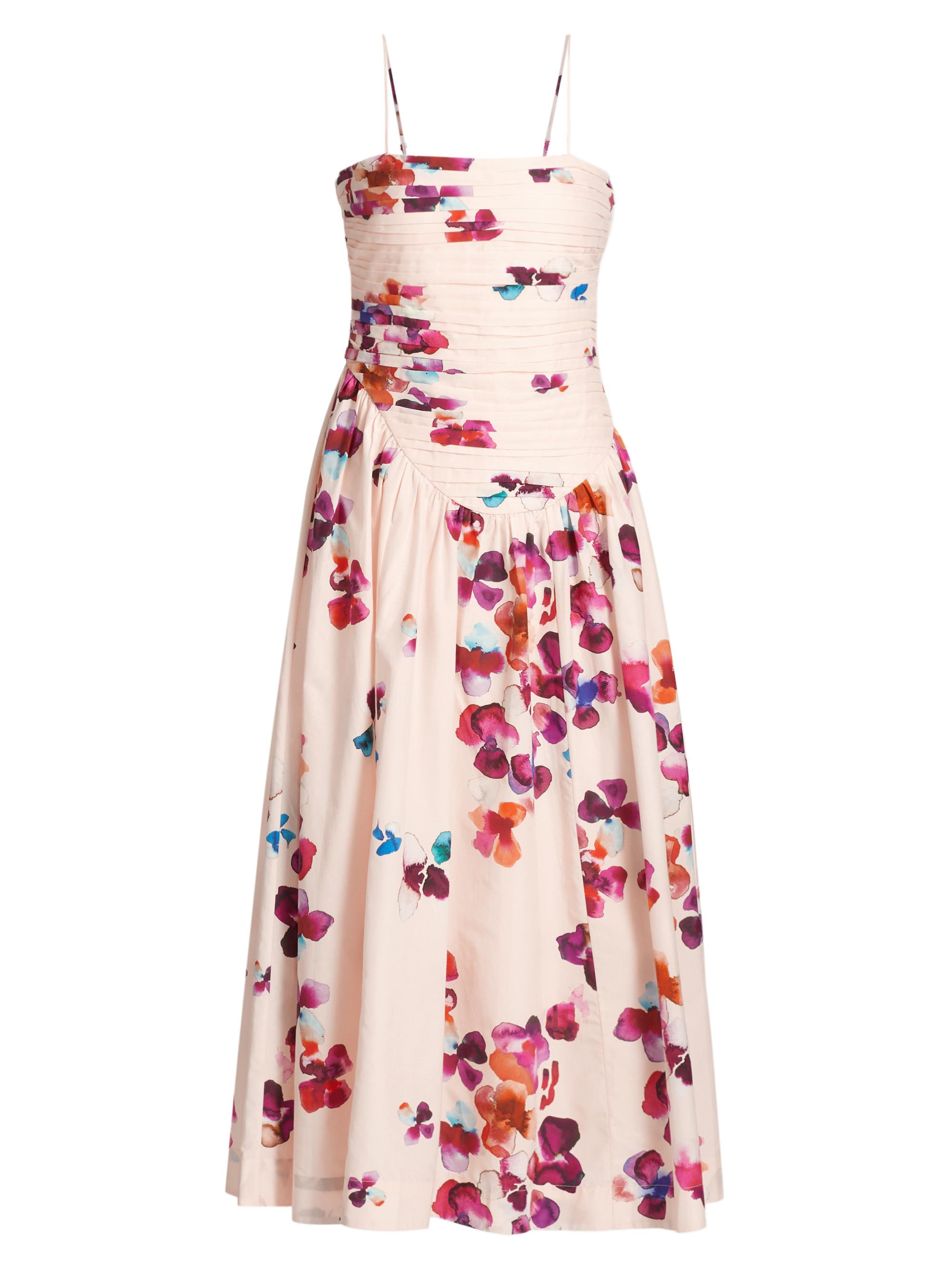 amur cherry drop waist midi dress Michele Midi Dress by AMUR