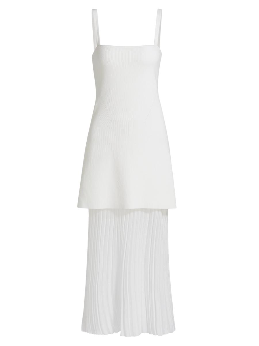 Amur Vienna Mixed-Media Midi-Dress | Saks Fifth Avenue