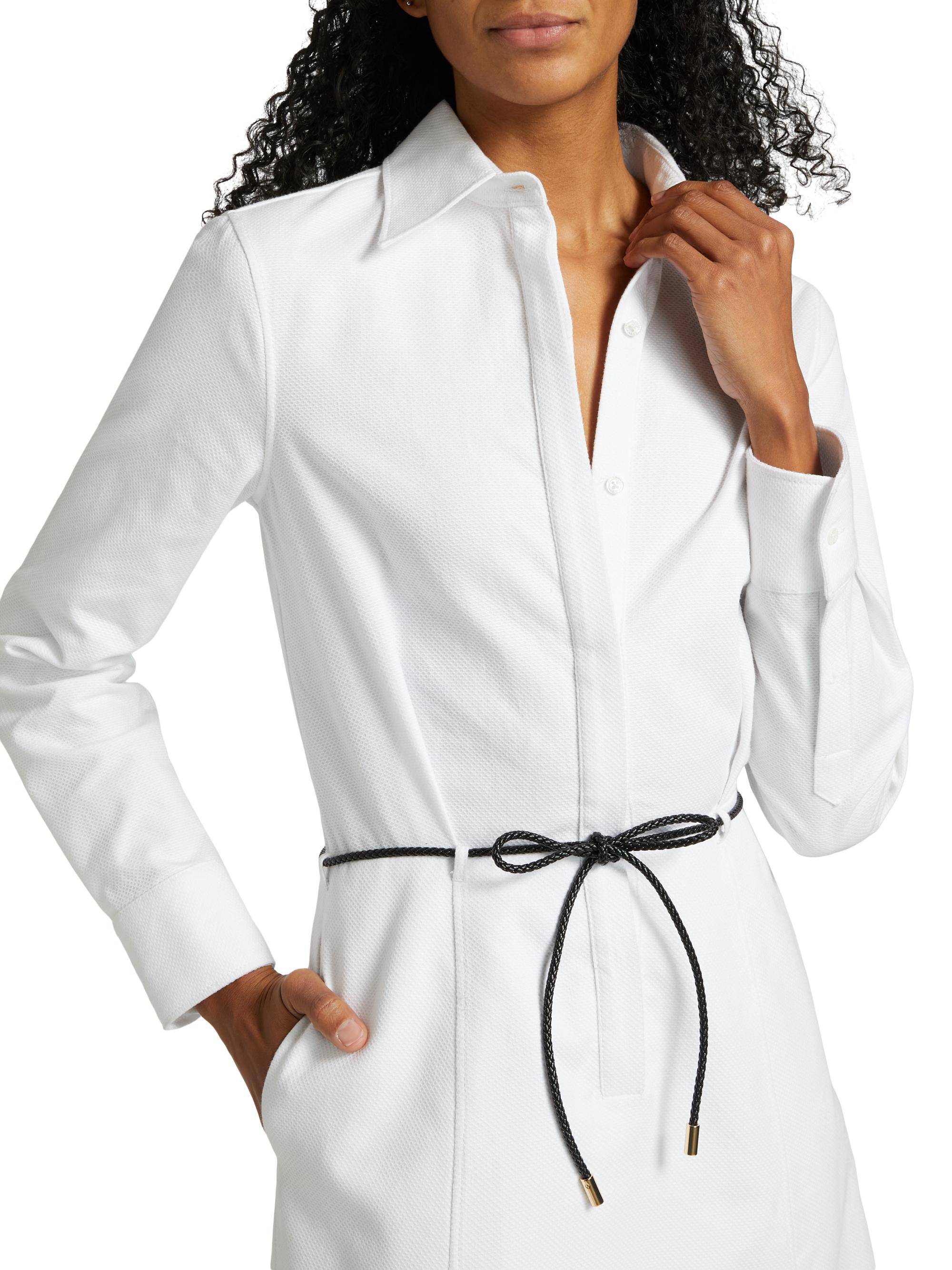 Brandon Maxwell Lula Belted Shirtdress | Saks Fifth Avenue