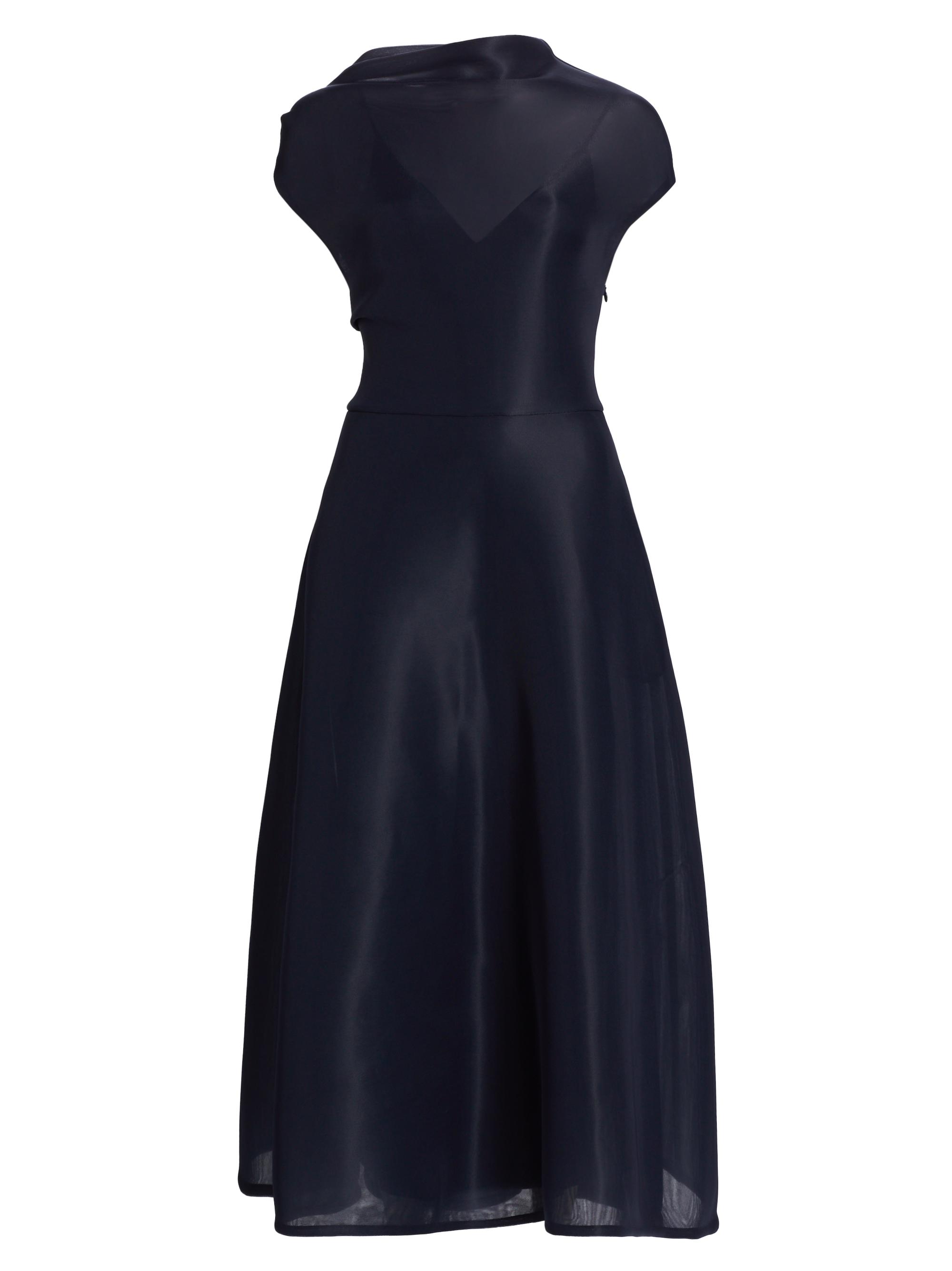 Brandon Maxwell Women's The Genevieve Draped Cocktail Dress - Navy