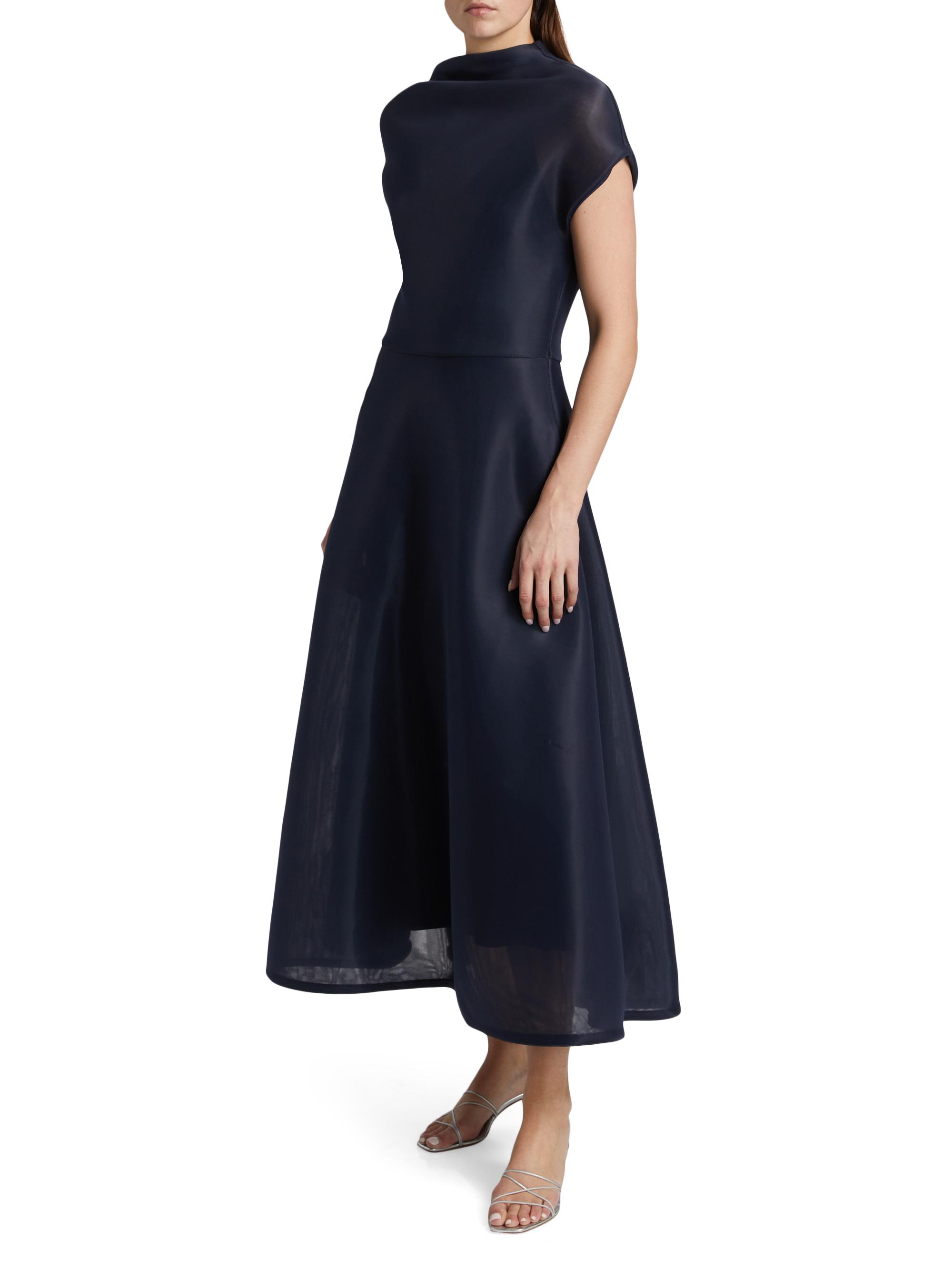Brandon Maxwell The Genevieve Draped Cocktail Dress | Saks Fifth