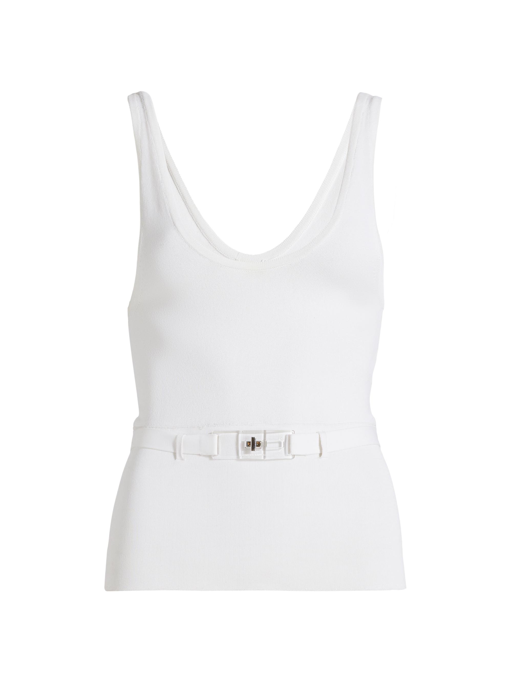 Brandon Maxwell Women's The Julia Belted Tank - White