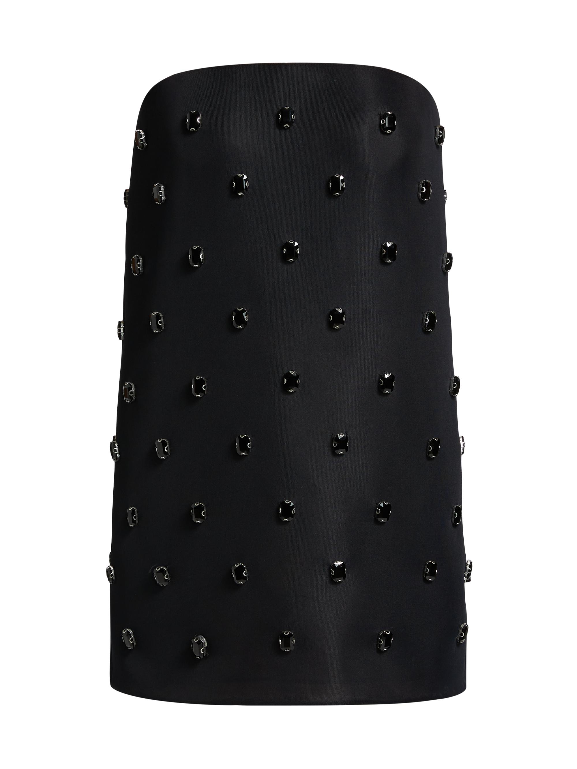 Brandon Maxwell Women's Tilly Beaded Strapless Mindress - Black