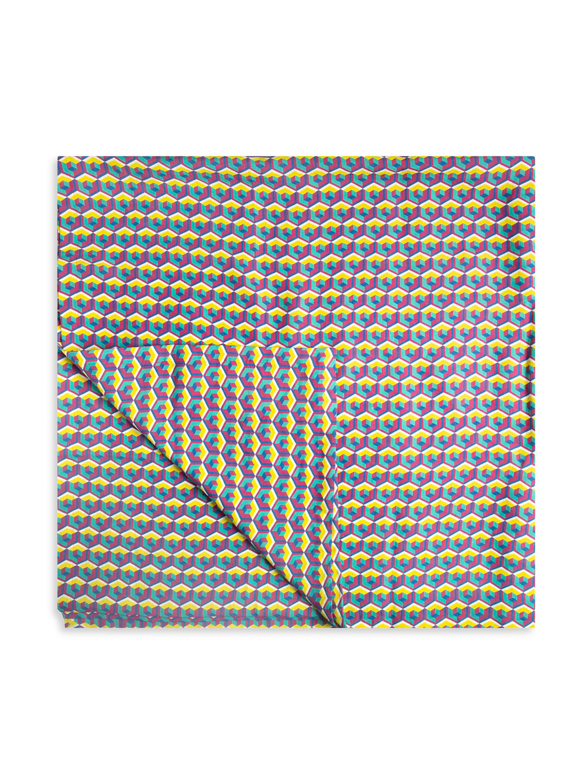 La DoubleJ Medium Tablecloth (71''x 110'') - Cubo Giallo Fuxsia