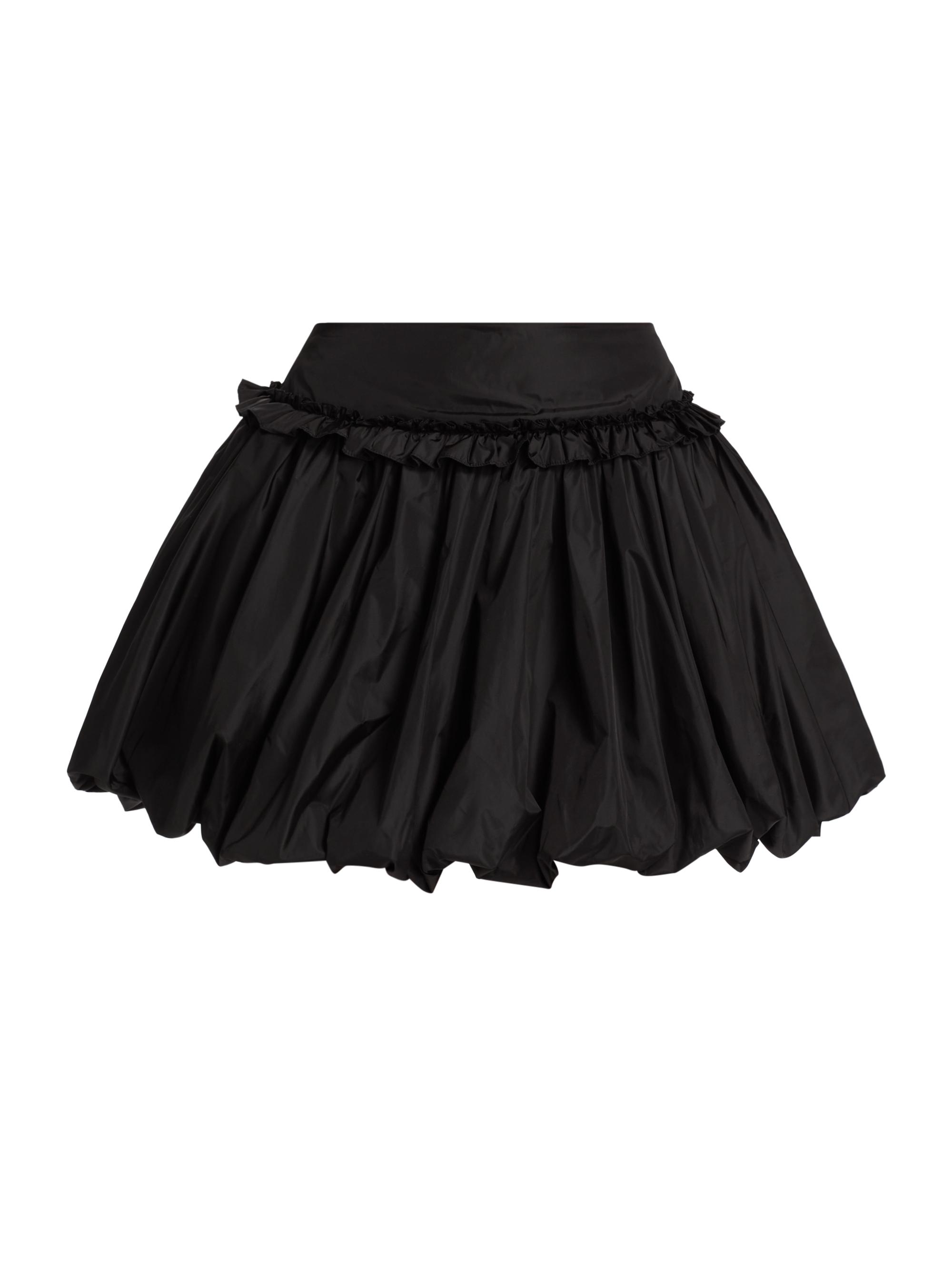 Simone Rocha Women's Bubble-Hem Miniskirt - Black