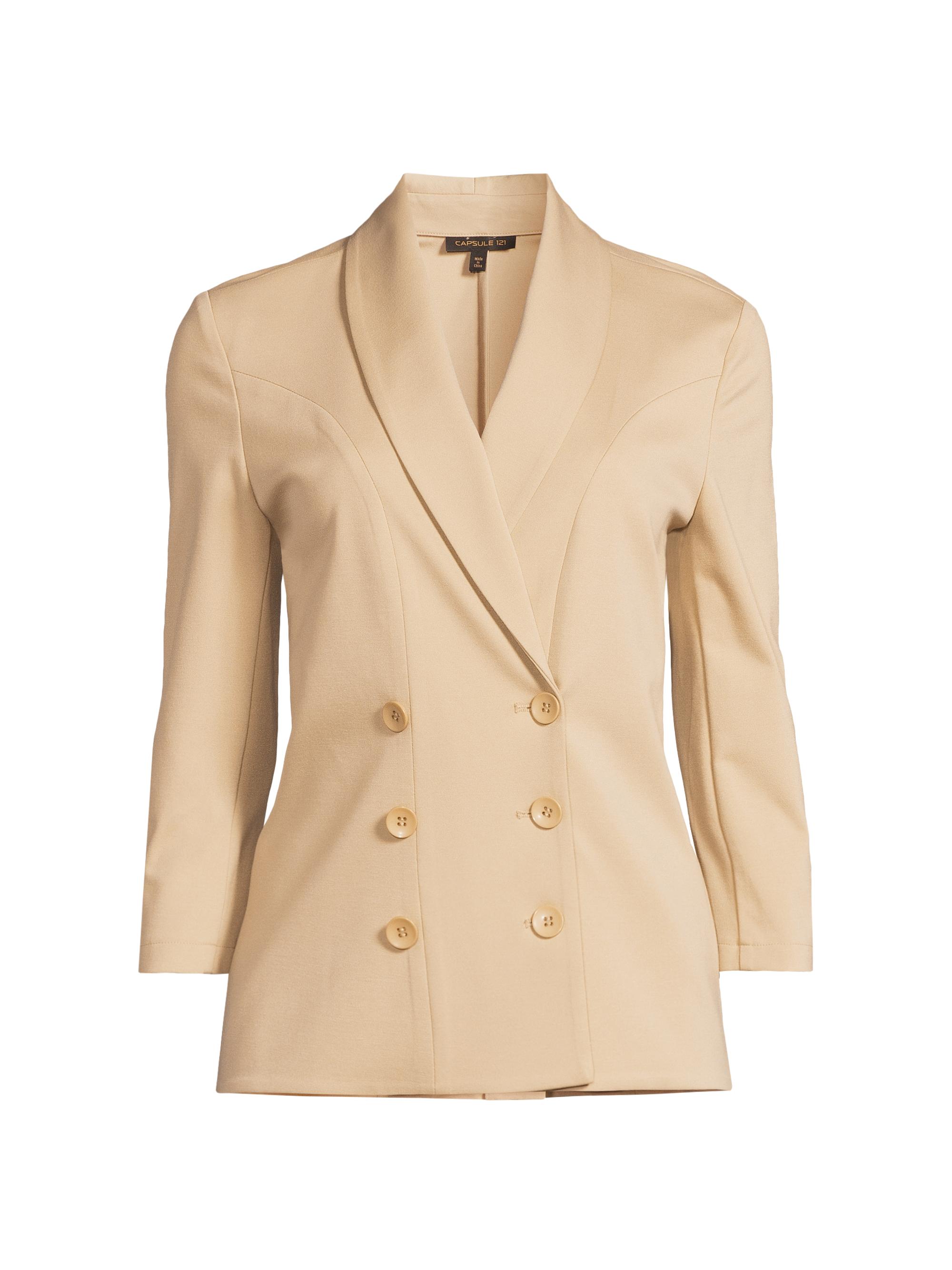 Capsule 121 Women's Landstat Double-Breasted Jacket - Beige