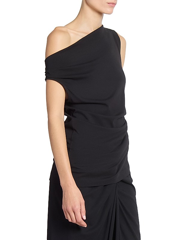 Shop Dries Van Noten Cotton Asymmetric Off-The-Shoulder Top Shop Dries Van Noten Cotton Asymmetric Off-The-Shoulder Top