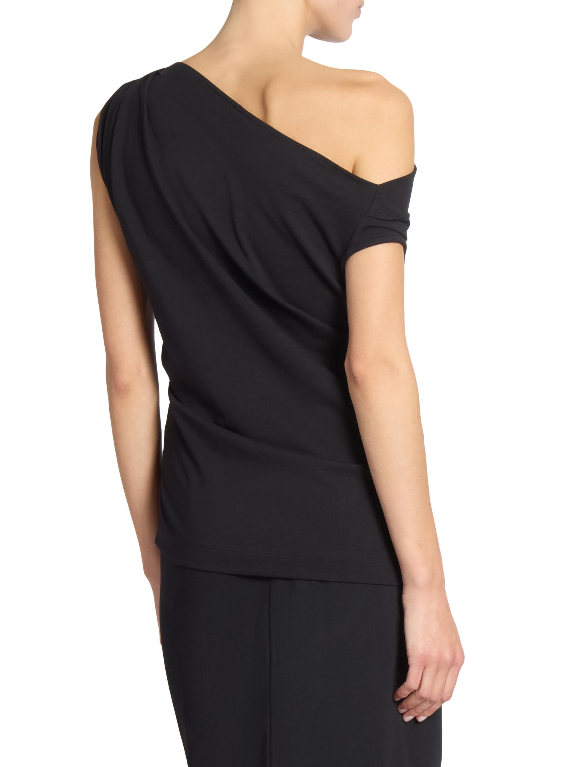 Dries Van Noten Cotton Asymmetric Off-The-Shoulder Top | Saks