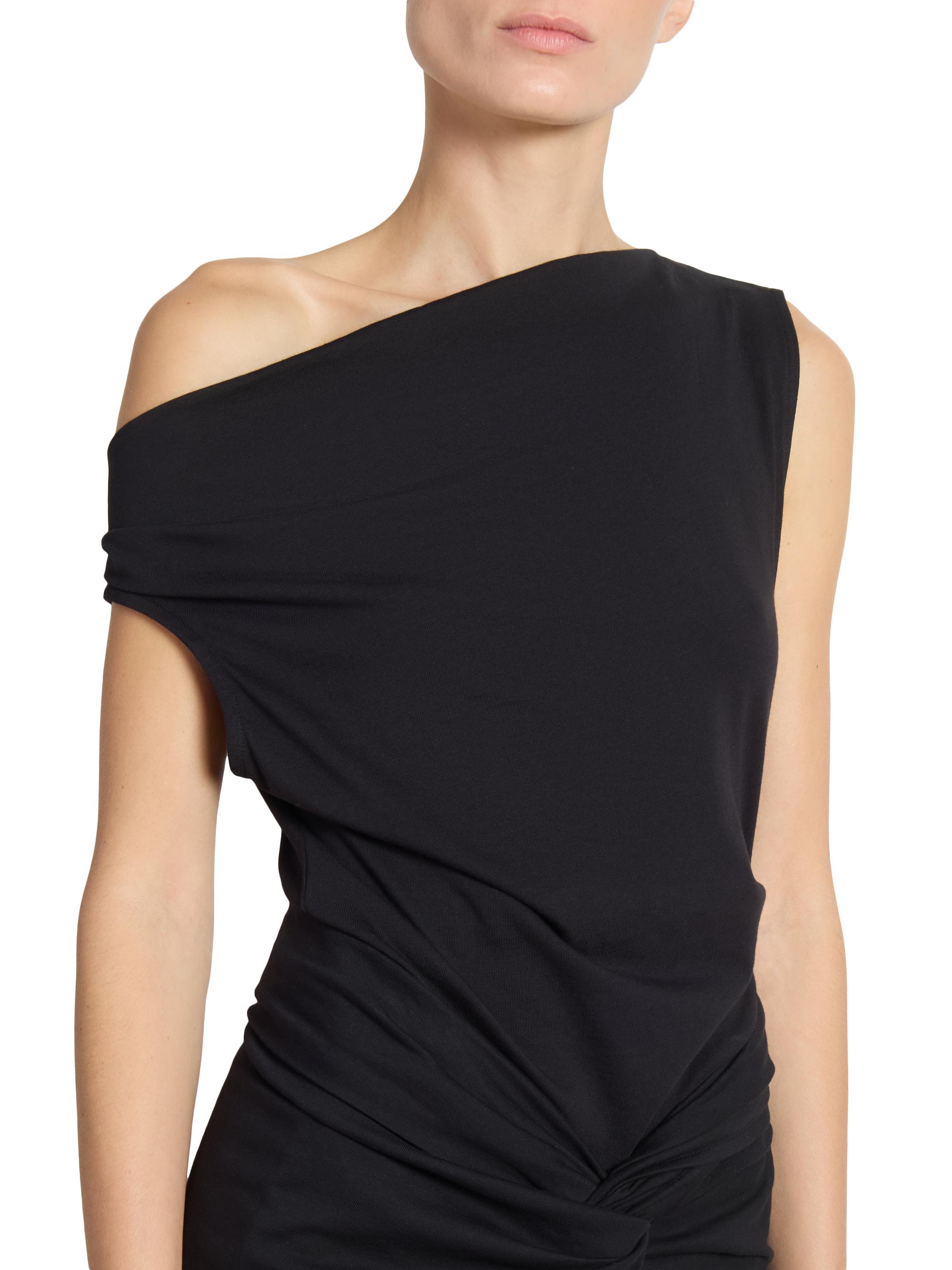 Dries Van Noten Cotton Asymmetric Off-The-Shoulder Top | Saks