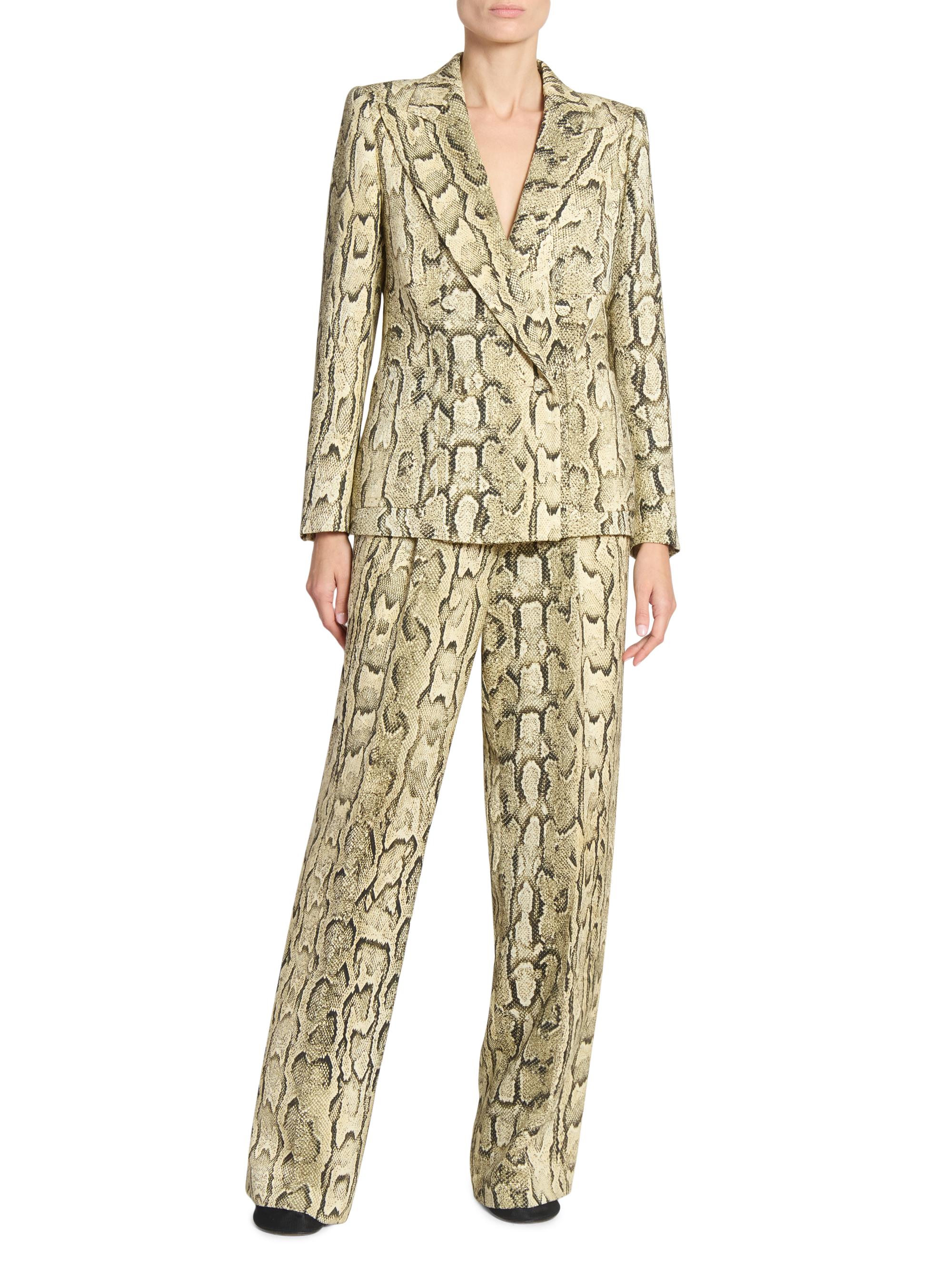 Dries Van Noten ​Snakeskin-Print Wide-Leg Pants | Saks Fifth Avenue