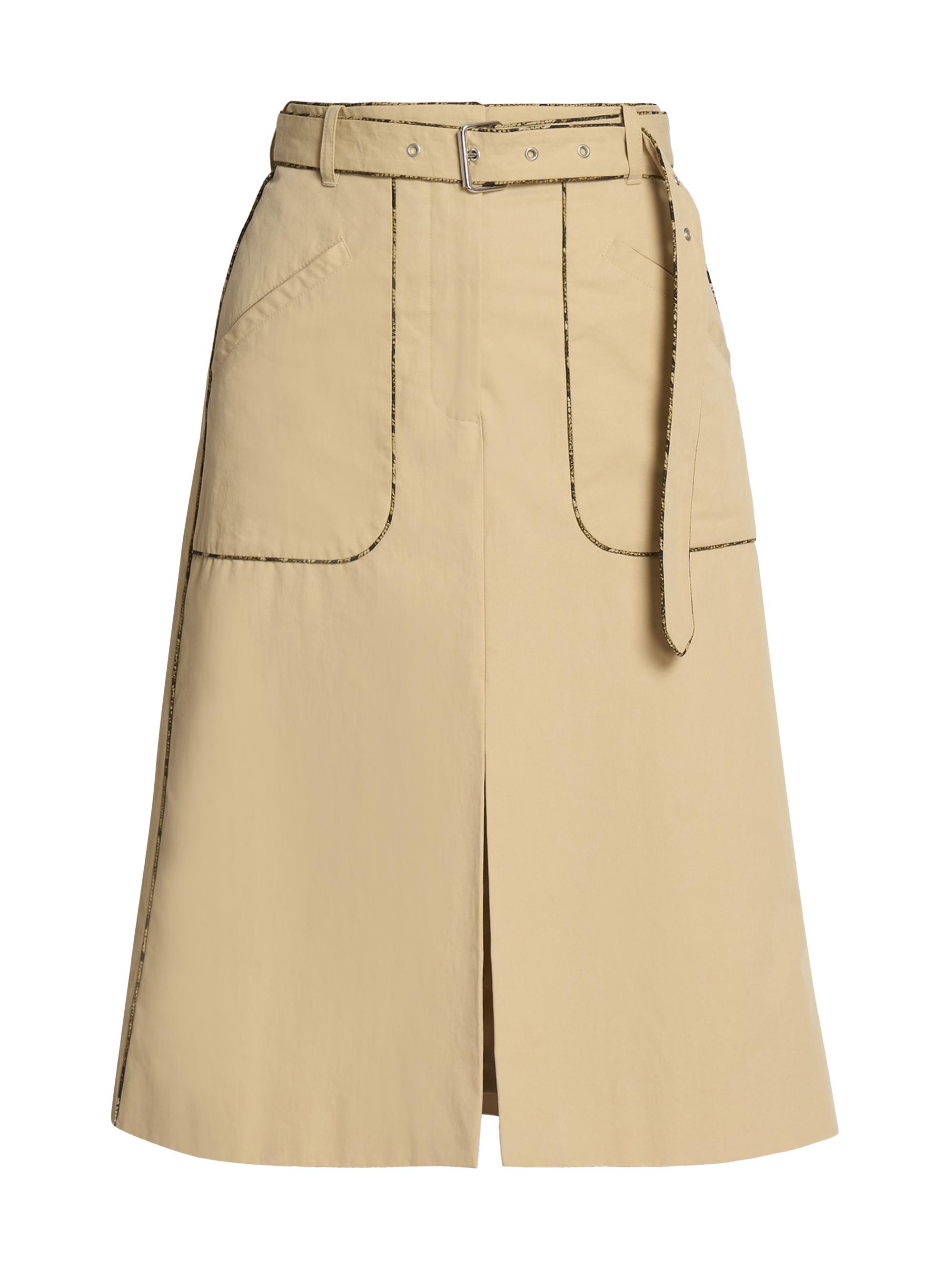 Dries Van Noten Sheraz Belted Printed Midi-Skirt | Saks