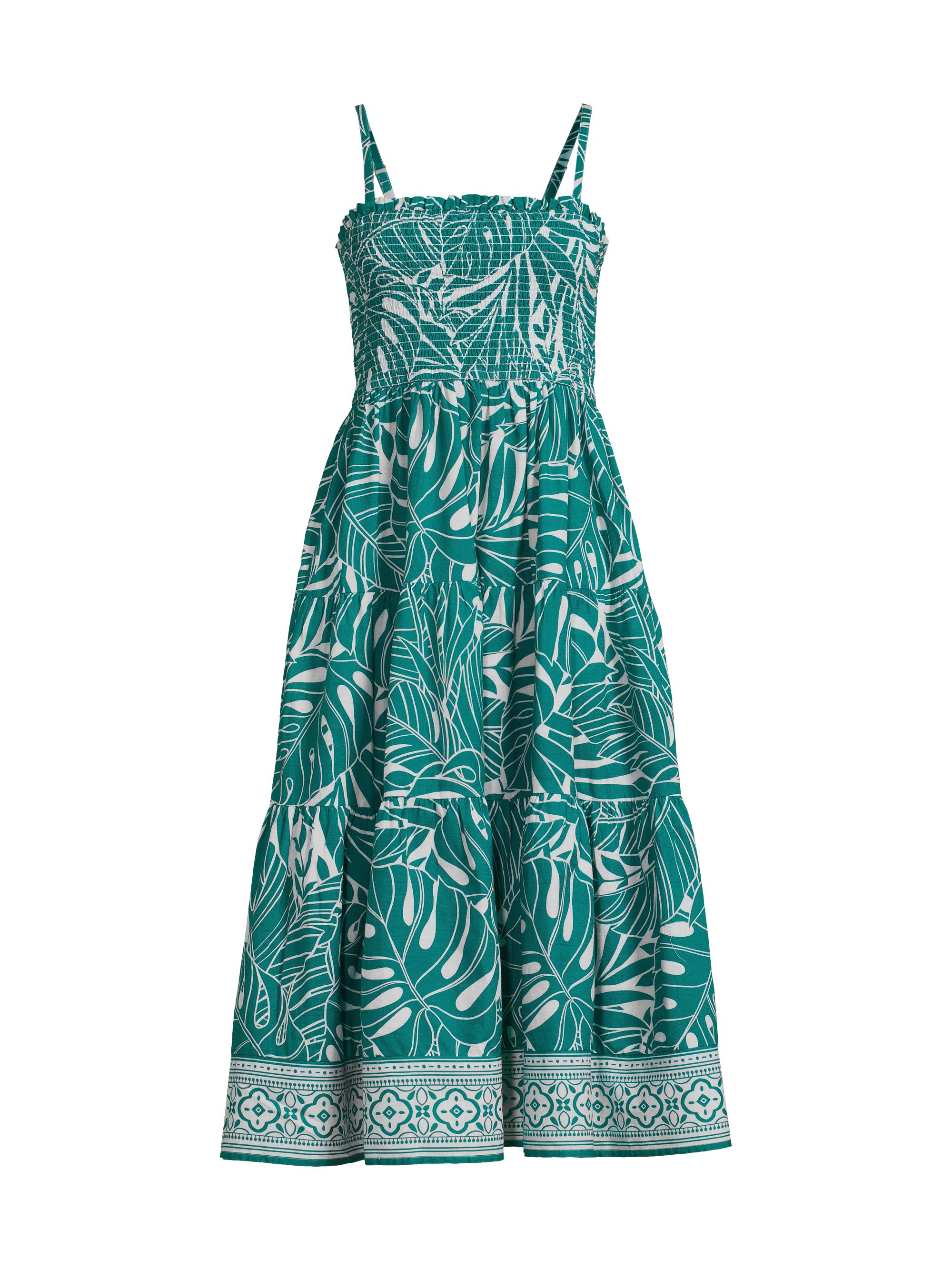 Change of Scenery Women's Kristen Palm Tree Print Midi-Dress - Isle Of Palms