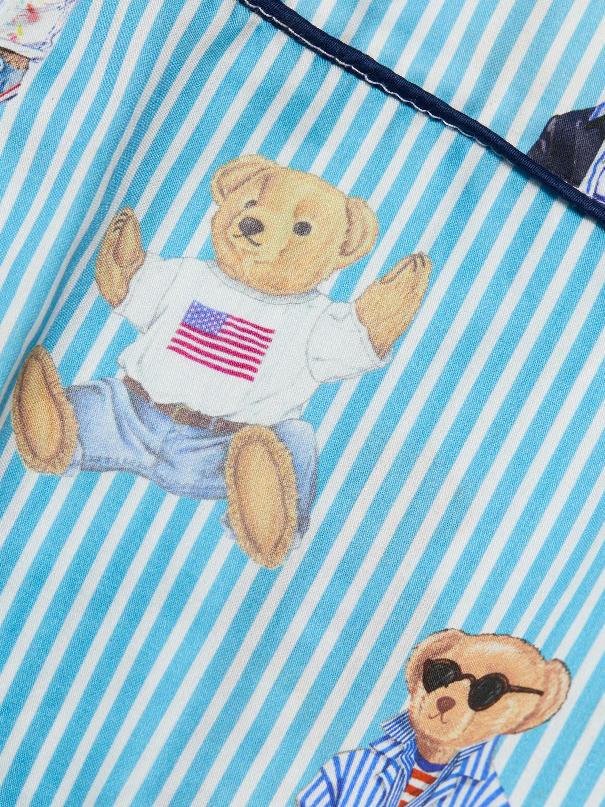 Polo Ralph Lauren Heritage Cotton Striped Polo Bear Robe | Saks