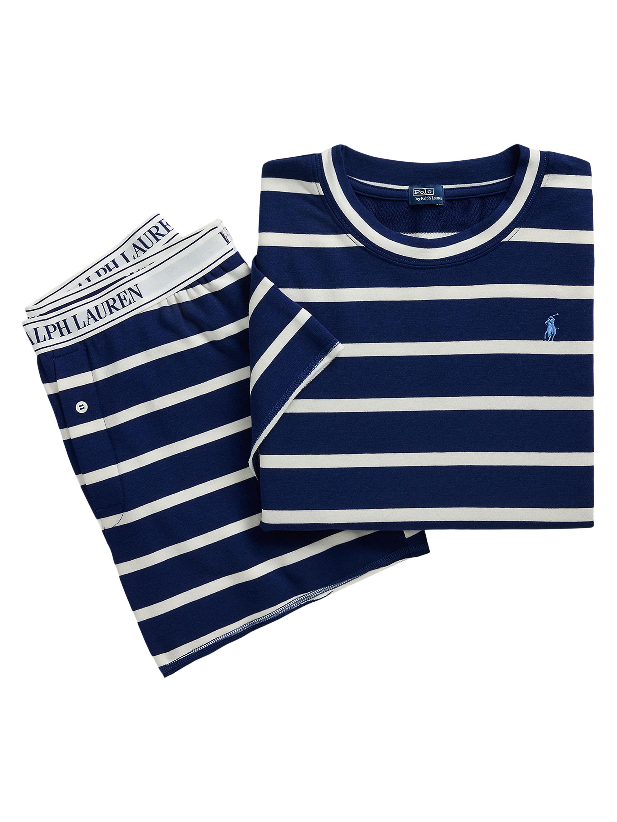 Polo Ralph Lauren Women's Striped Jersey Short Pajamas - Sailing Stripe