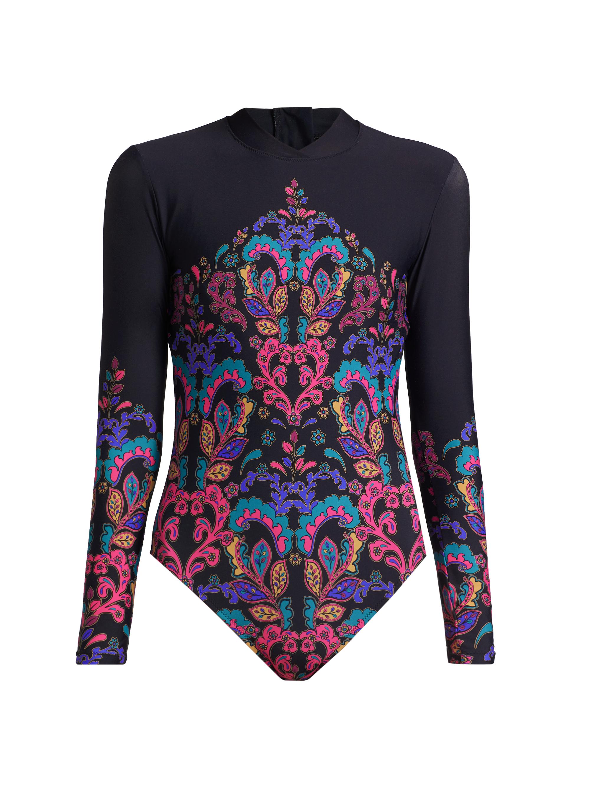 Johnny Was Women's Fatima Paisley One-Piece Swimsuit - Fatima Black