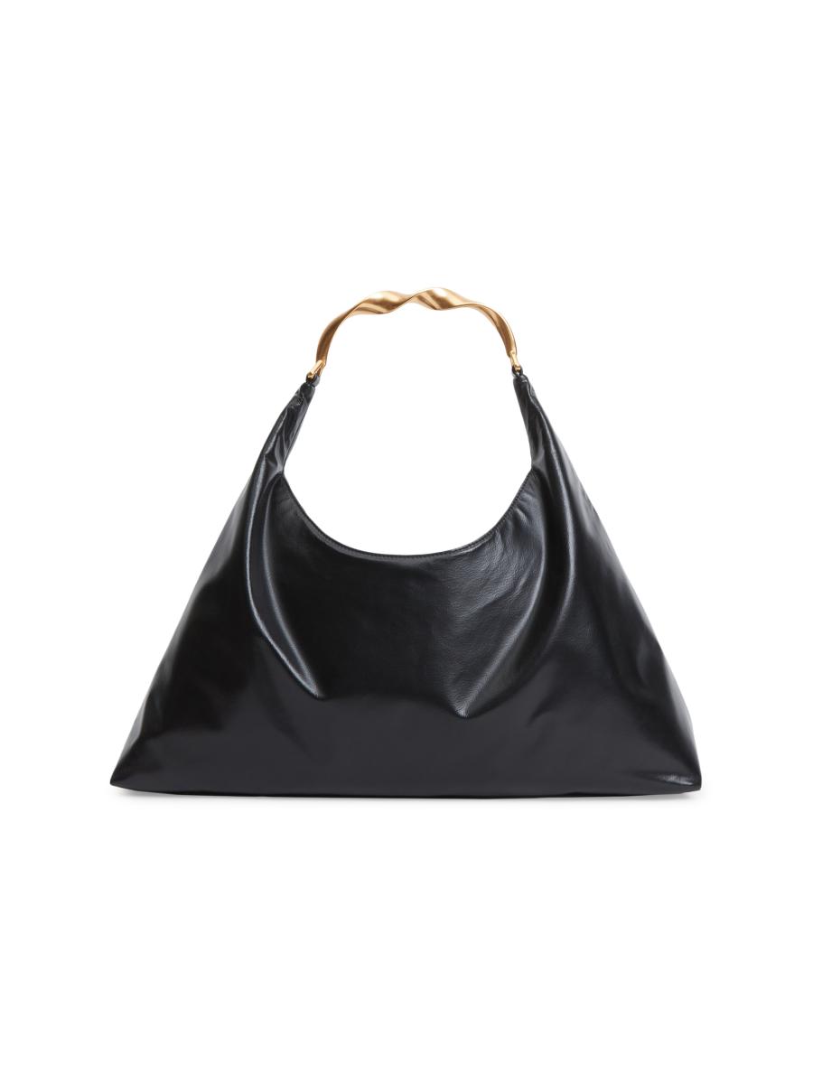 Simkhai Women's Twisted Handle Hobo Bag In Black
