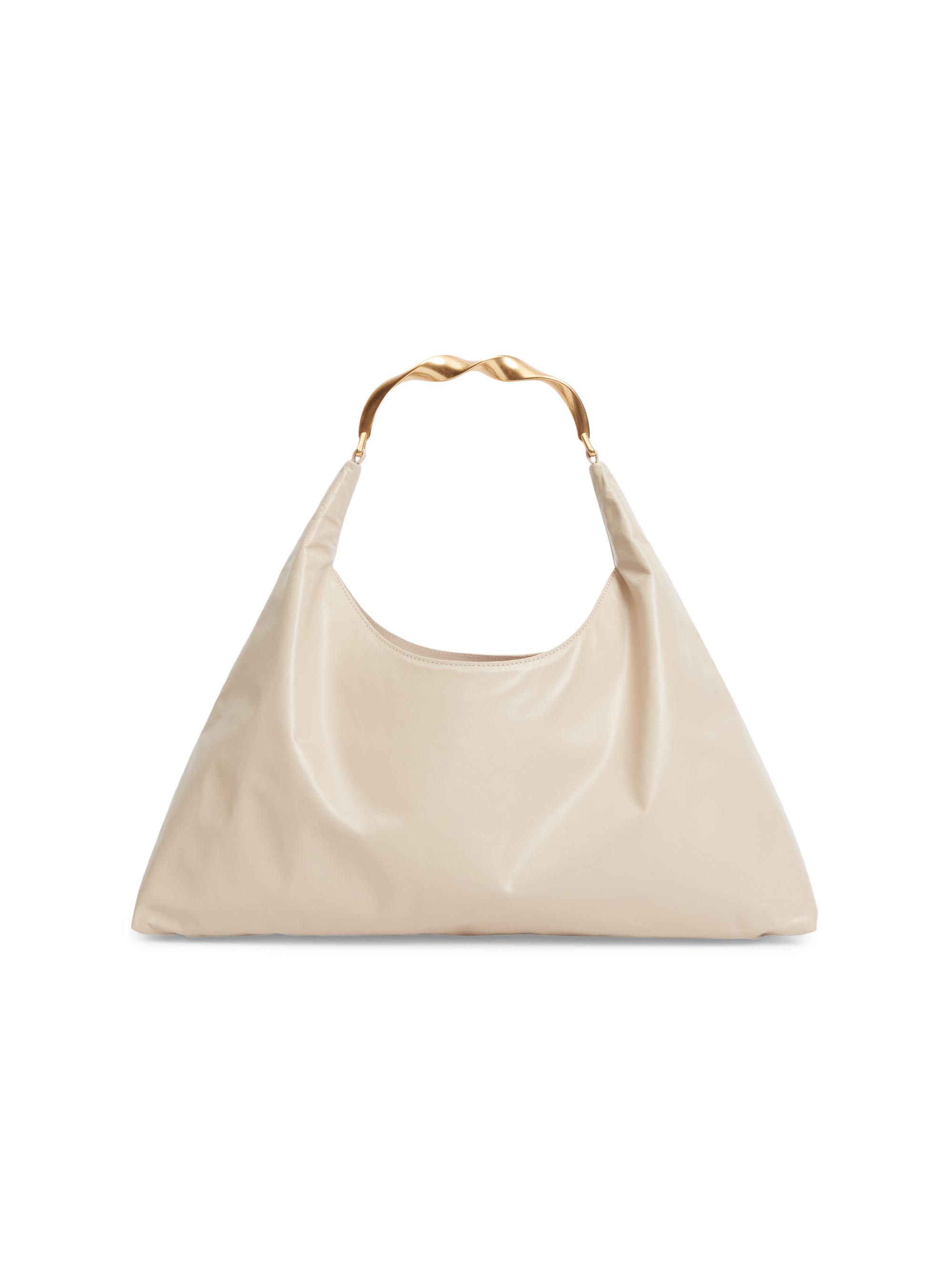 SIMKHAI Women's Twisted Handle Hobo Bag - Sand