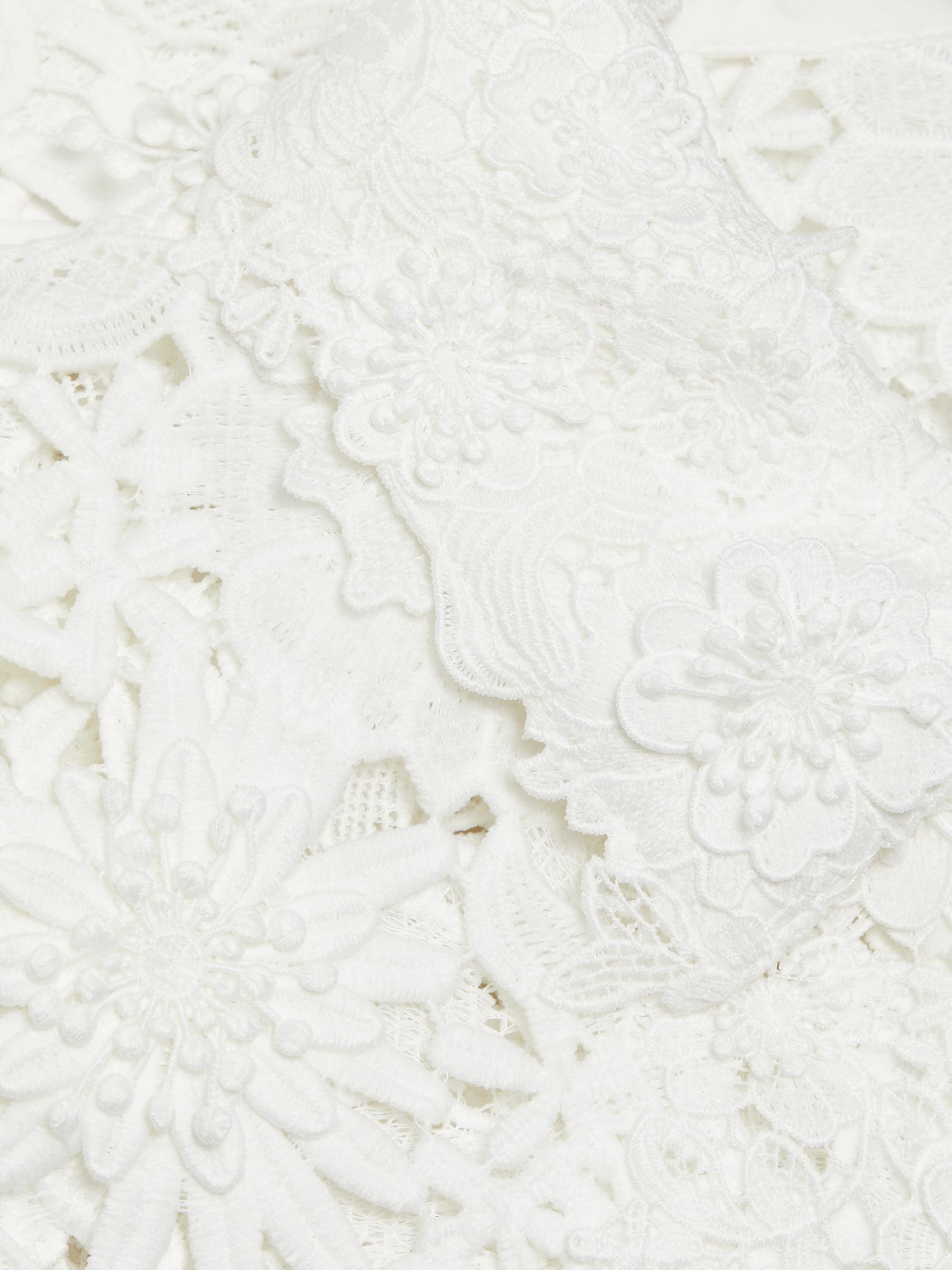 Aknvas Audrey Lace Bell-Sleeve Crop Jacket | Saks Fifth Avenue