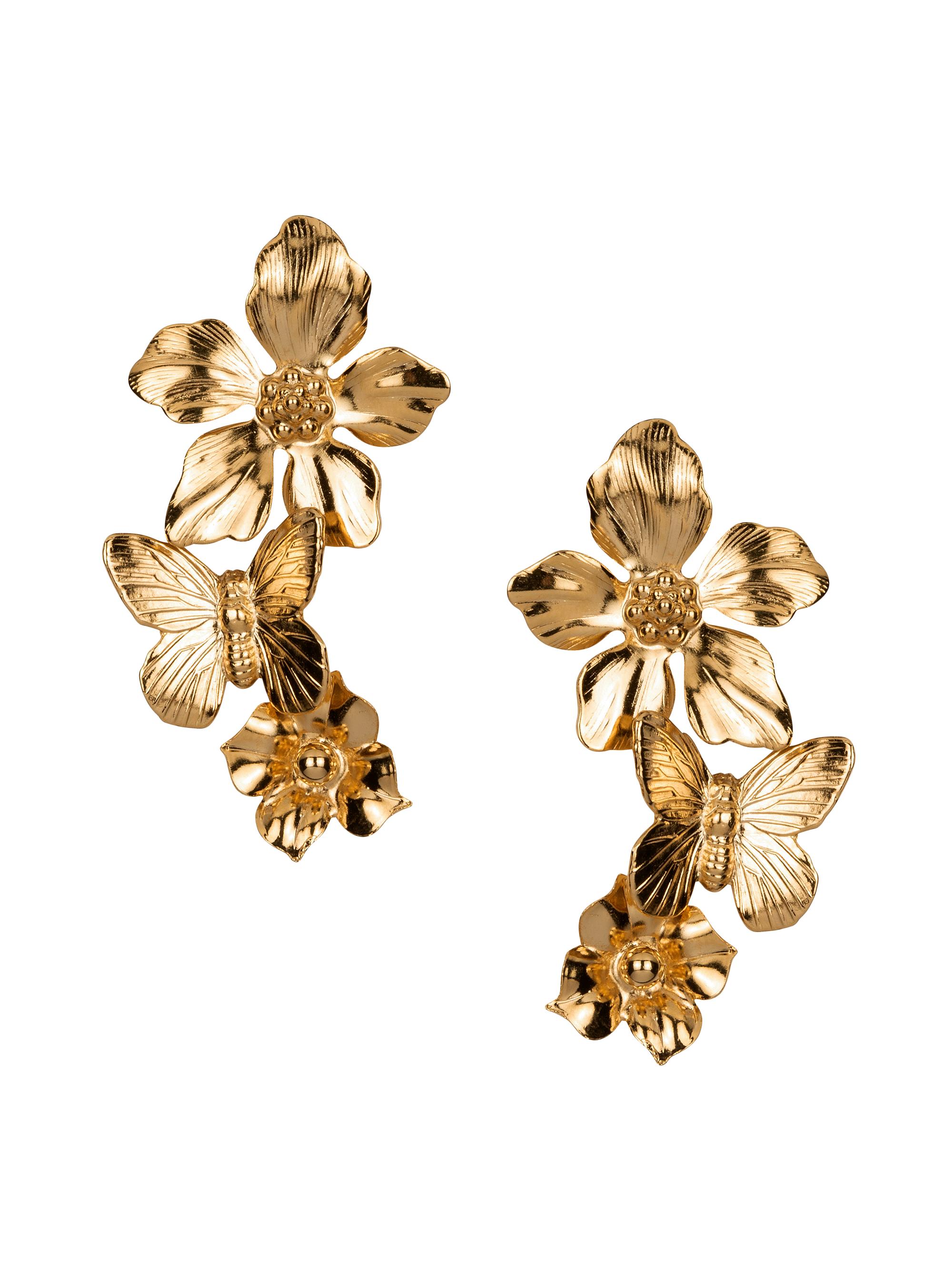 Jennifer Behr Women's Mallory 18K-Gold-Plated Drop Earrings - Gold