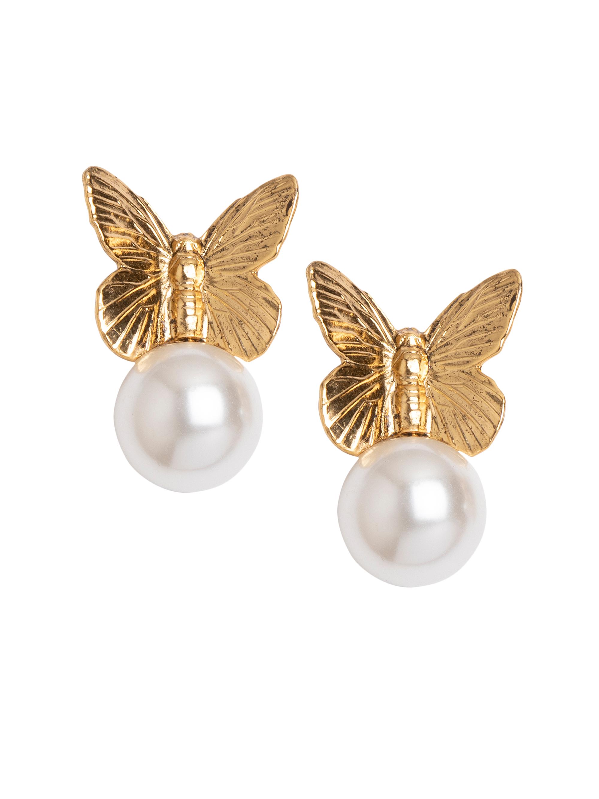 Jennifer Behr Women's Hilda 18K-Gold-Plated & Imitation Pearl Drop Earrings - Gold