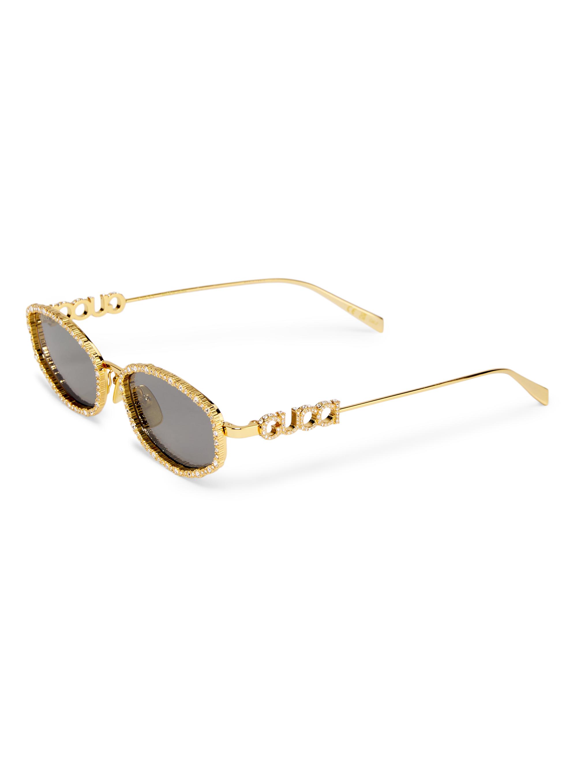 Gucci Women's 55MM Round Sunglasses - Gold