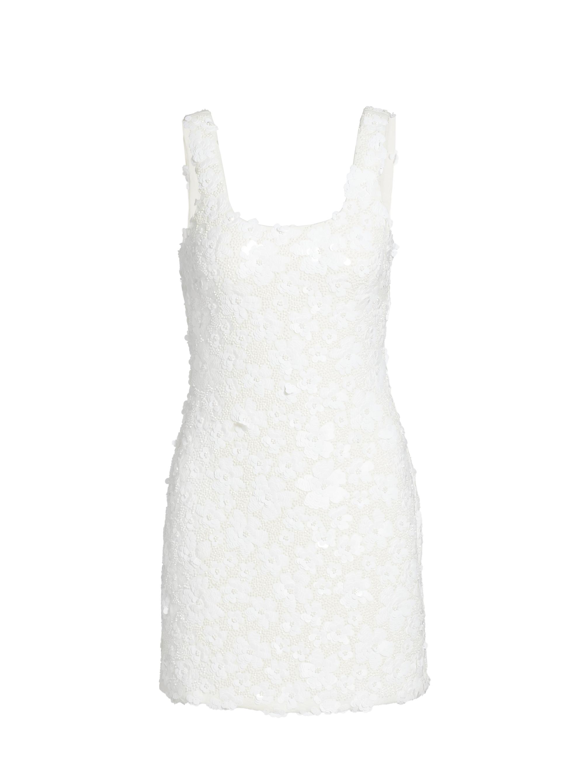 MICHAEL Michael Kors Women's Floral Sequined Minidress - White