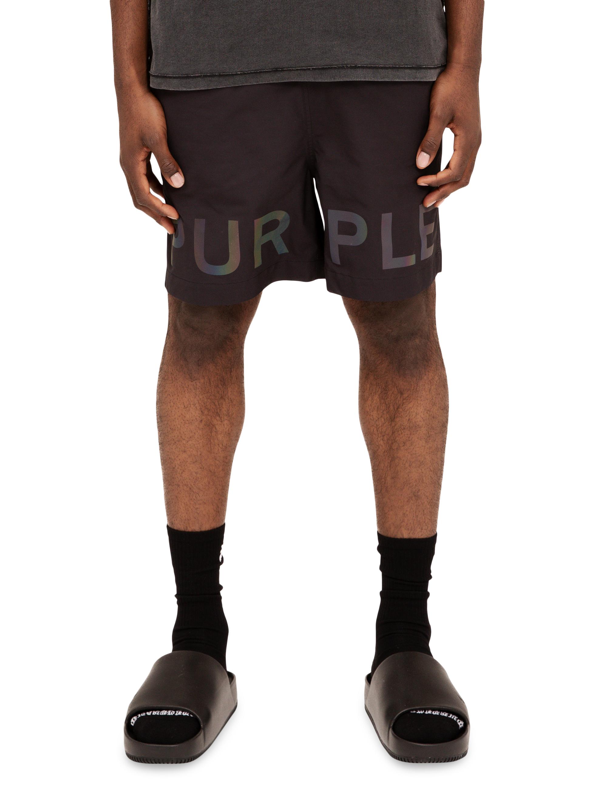 Purple Brand Men's All Round Swim Shorts - Black