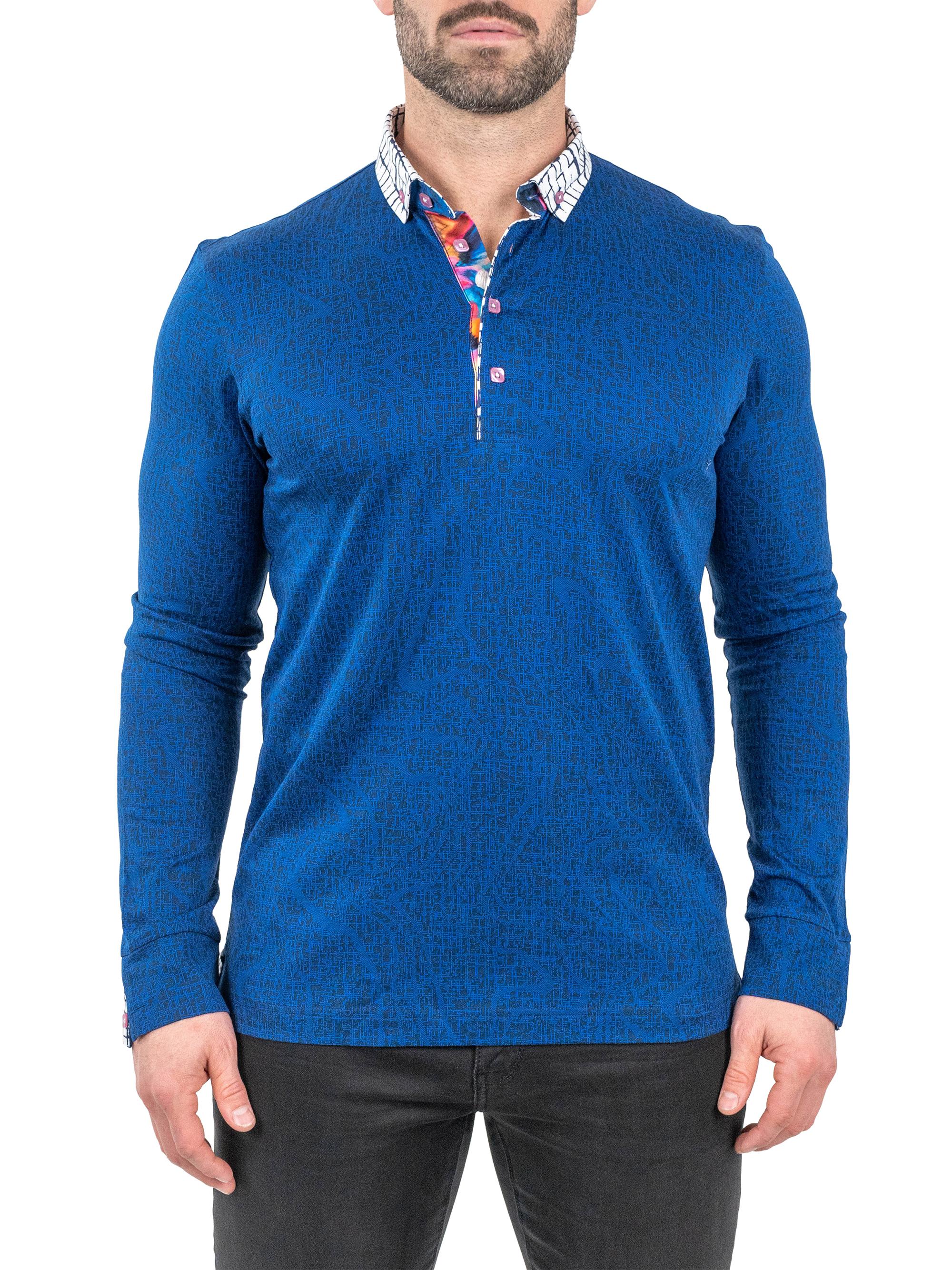 Maceoo Men's Polo Shirt - Blue