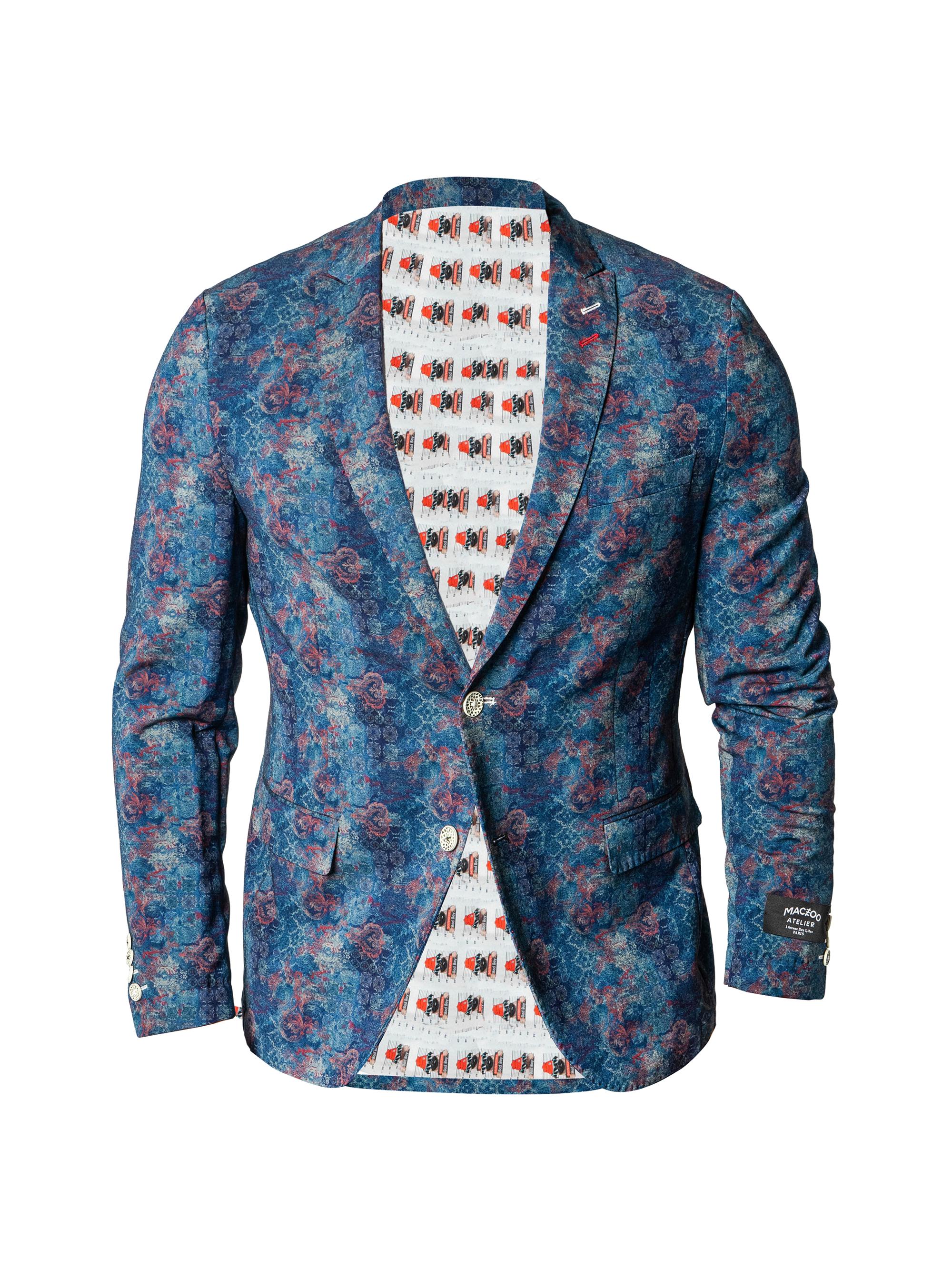 Maceoo Men's Unconstructed Descartes Blazer - Blue