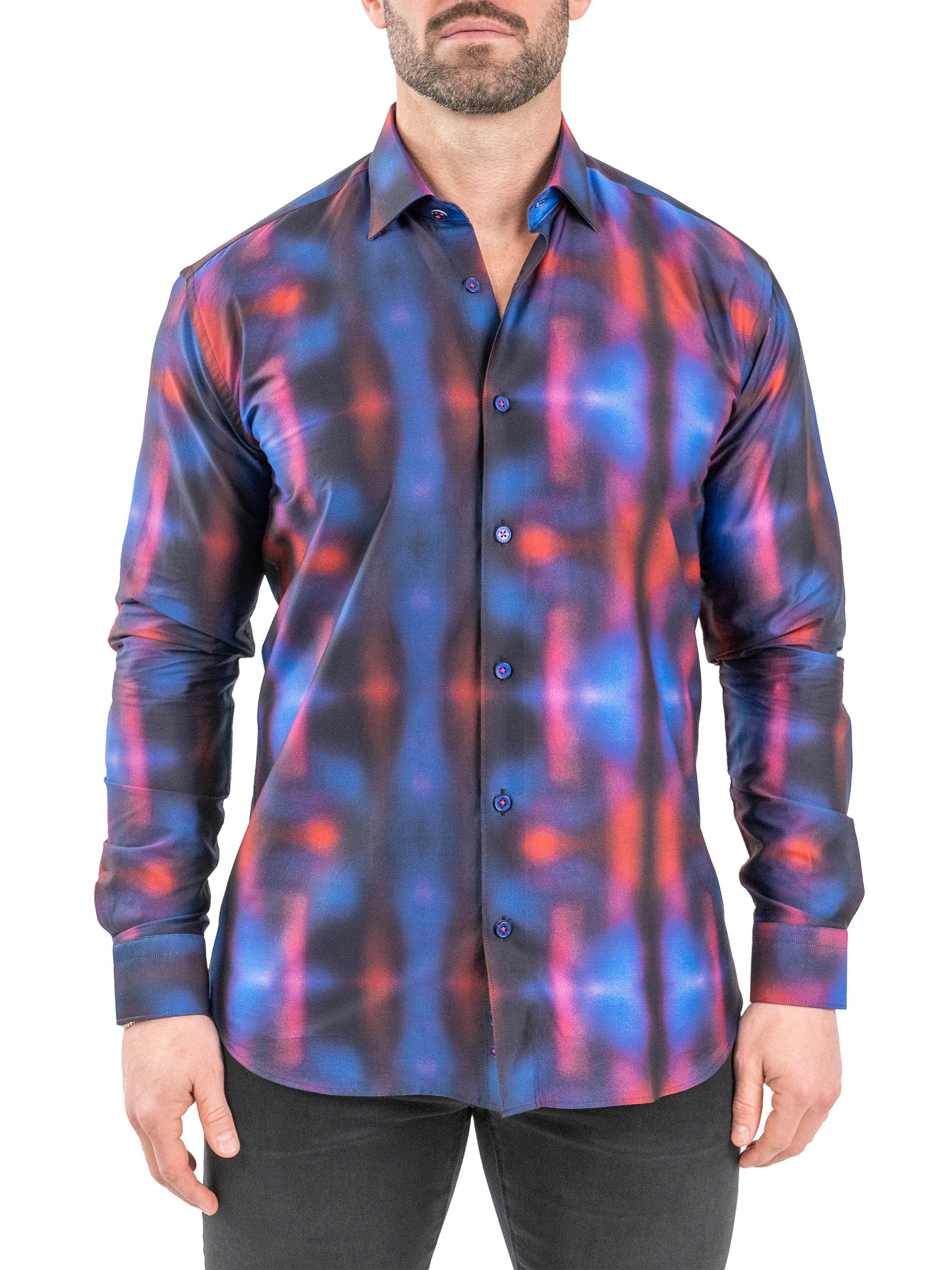 Maceoo Men's Fibonacci Twilight Shirt - Multicolored