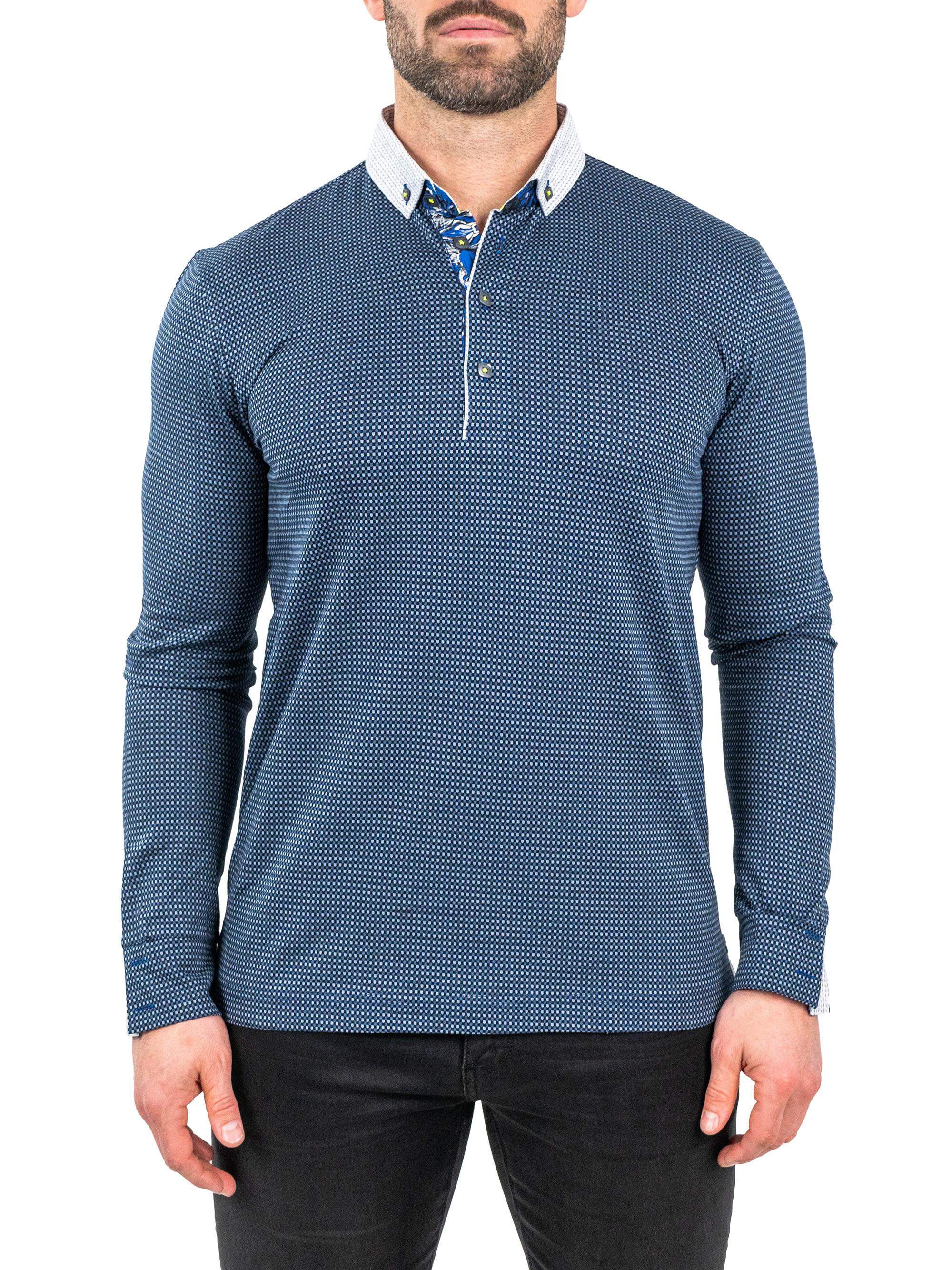 Maceoo Men's Polo Shirt - Blue