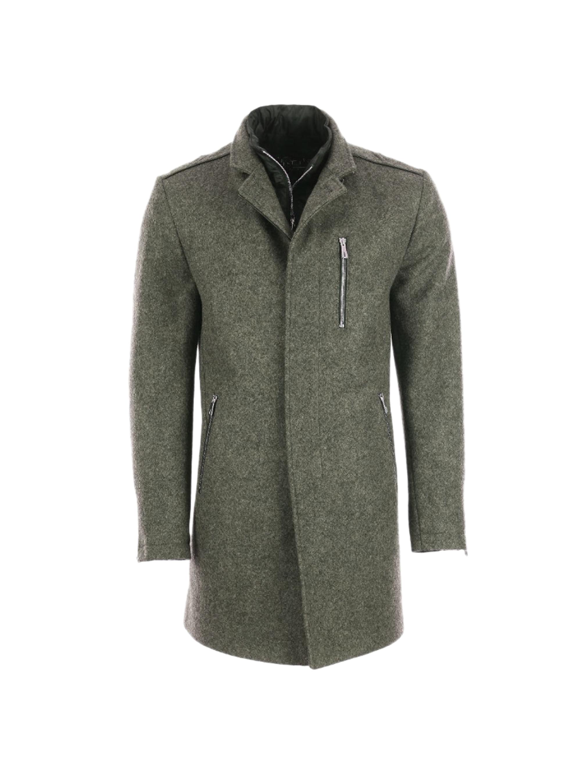 Maceoo Men's Peacoat - Green