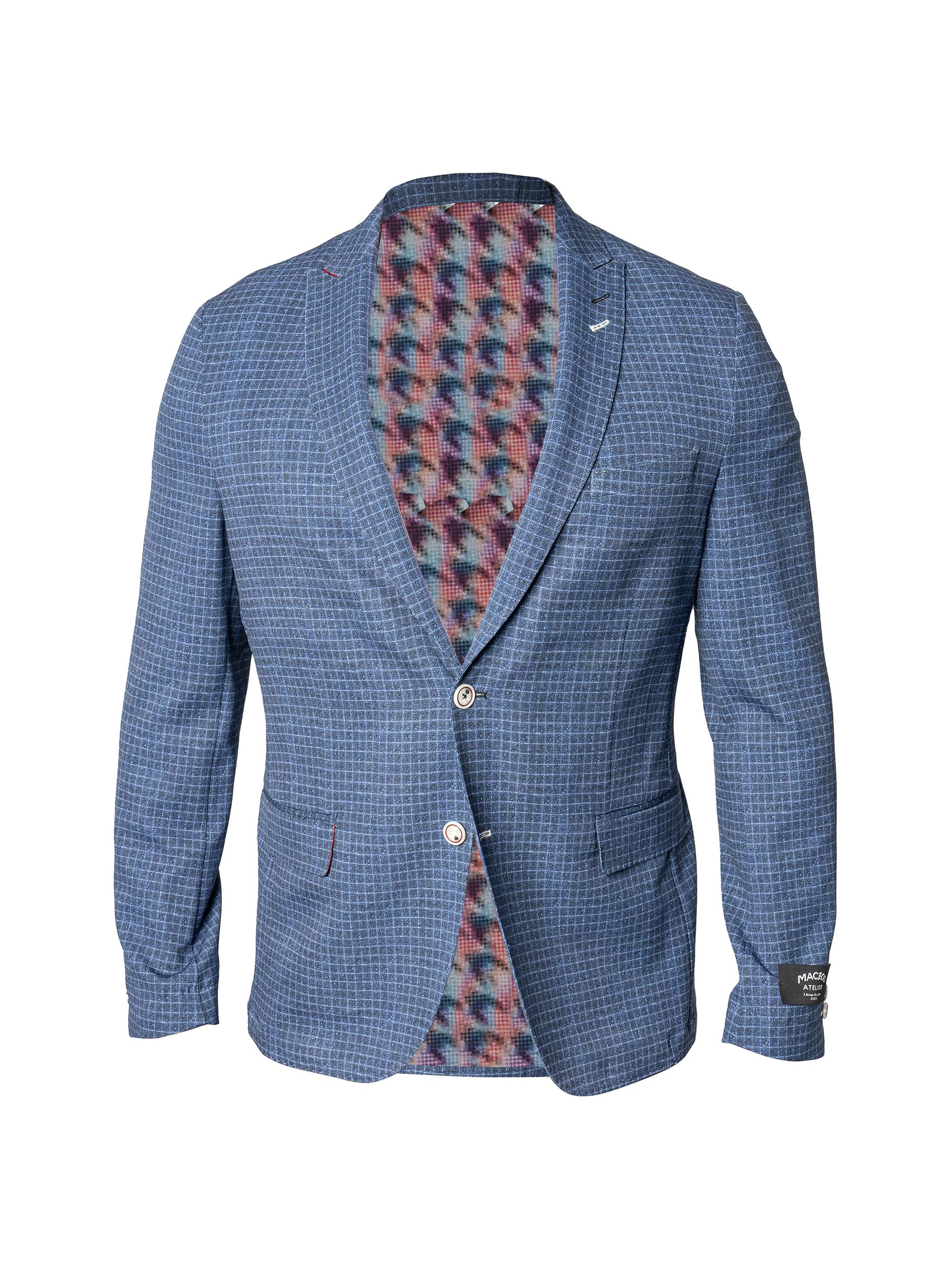 Maceoo Men's Unconstructed Blazer - Blue