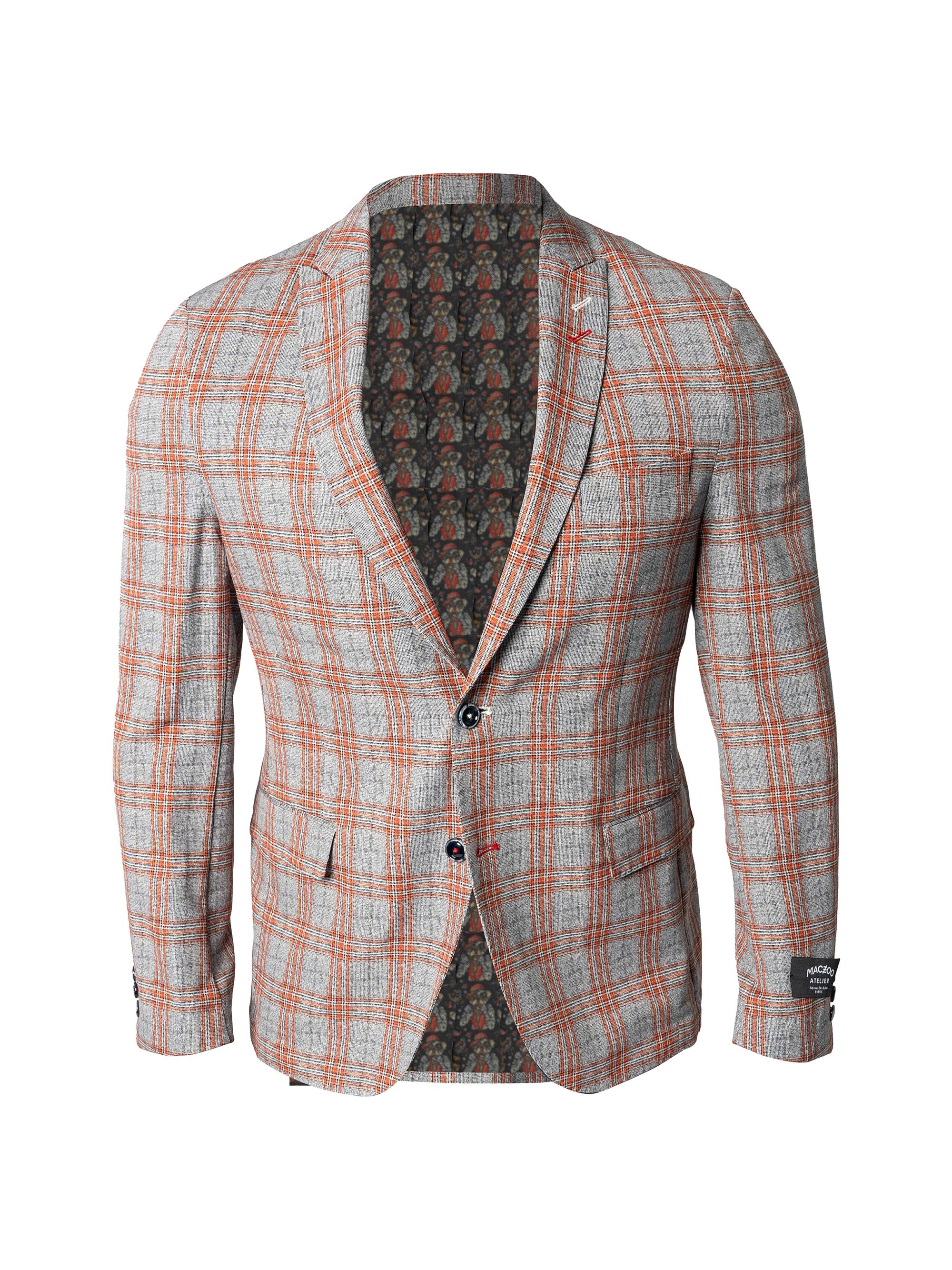 Maceoo Men's Unconstructed Descartes Blazer - Orange