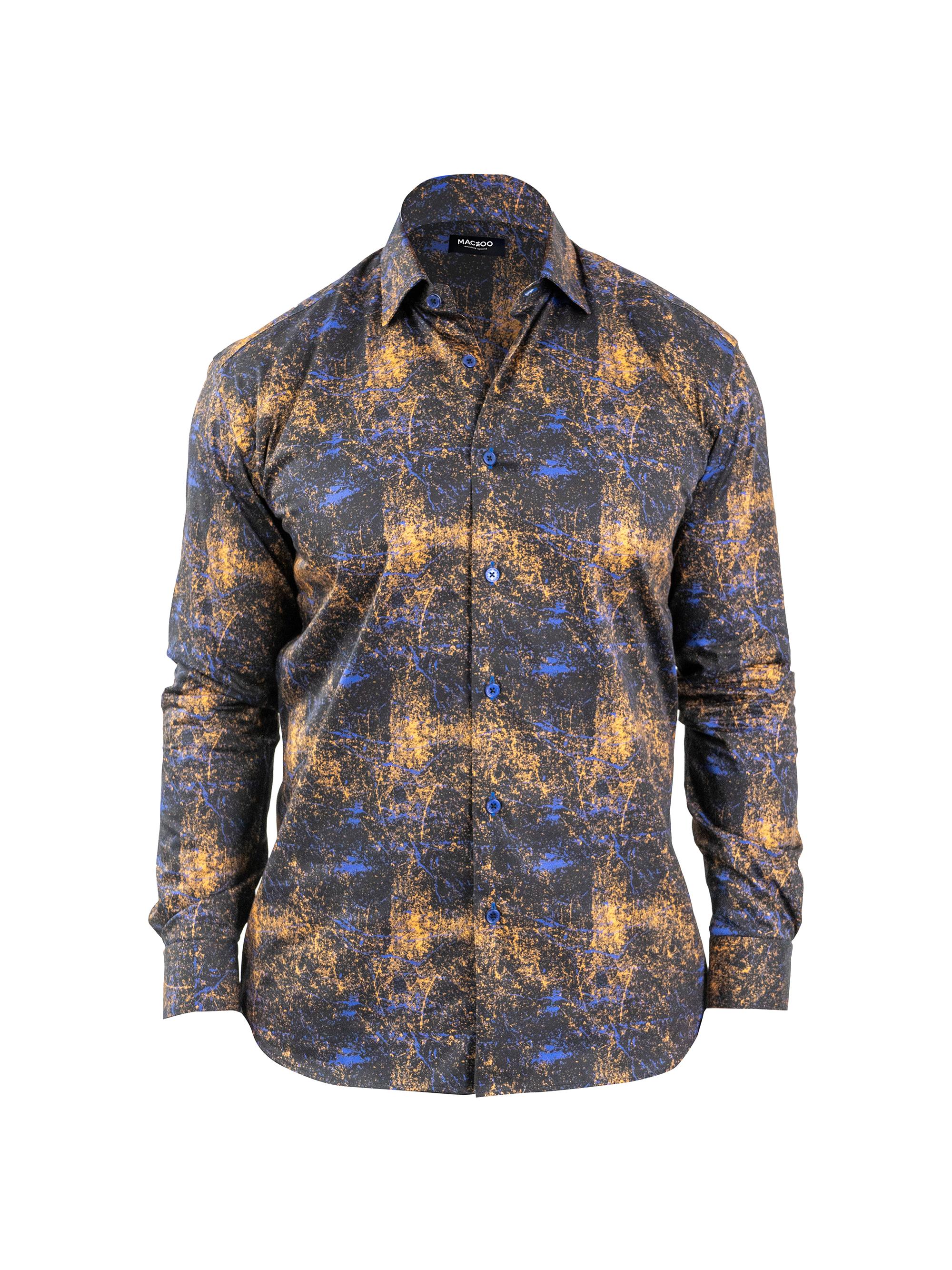 Maceoo Men's Fibonacci Galaxy Shirt - Multicolored