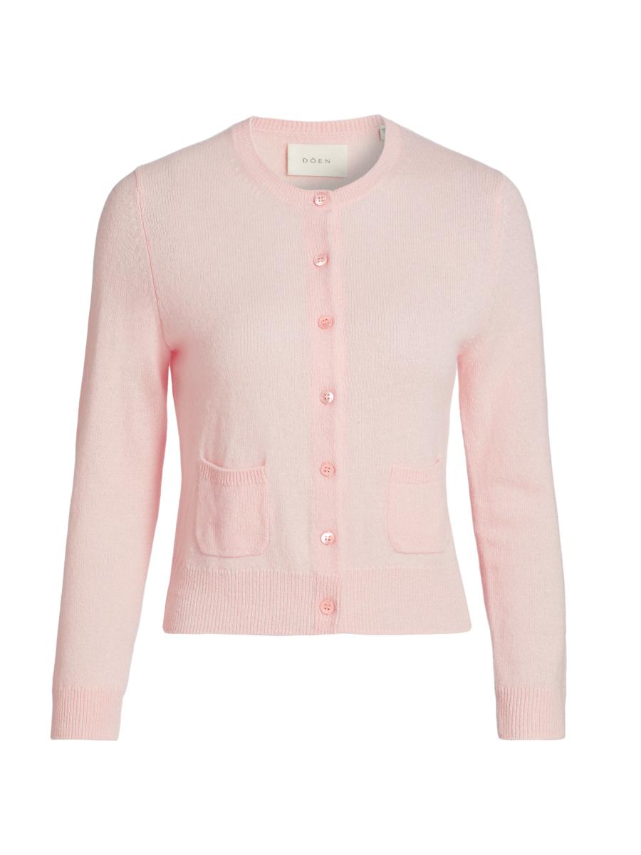 DÔEN Freya Cashmere Crewneck Cardigan | Saks Fifth Avenue