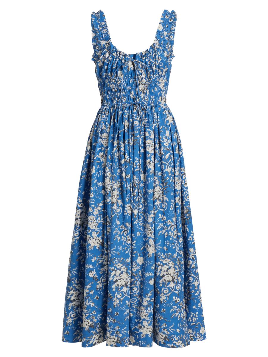 DÔEN Emmaretta Floral Cotton Cocktail Dress | Saks Fifth Avenue