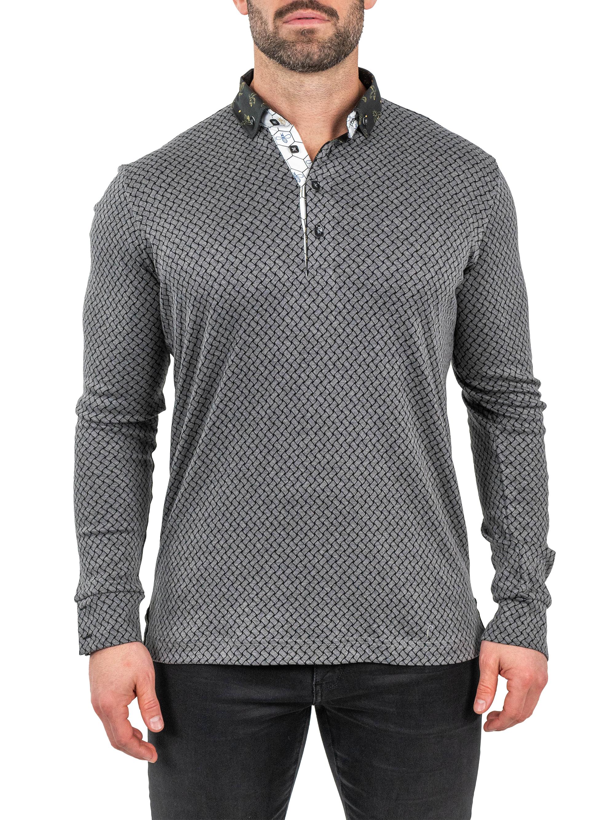 Maceoo Men's Polo Shirt - Grey