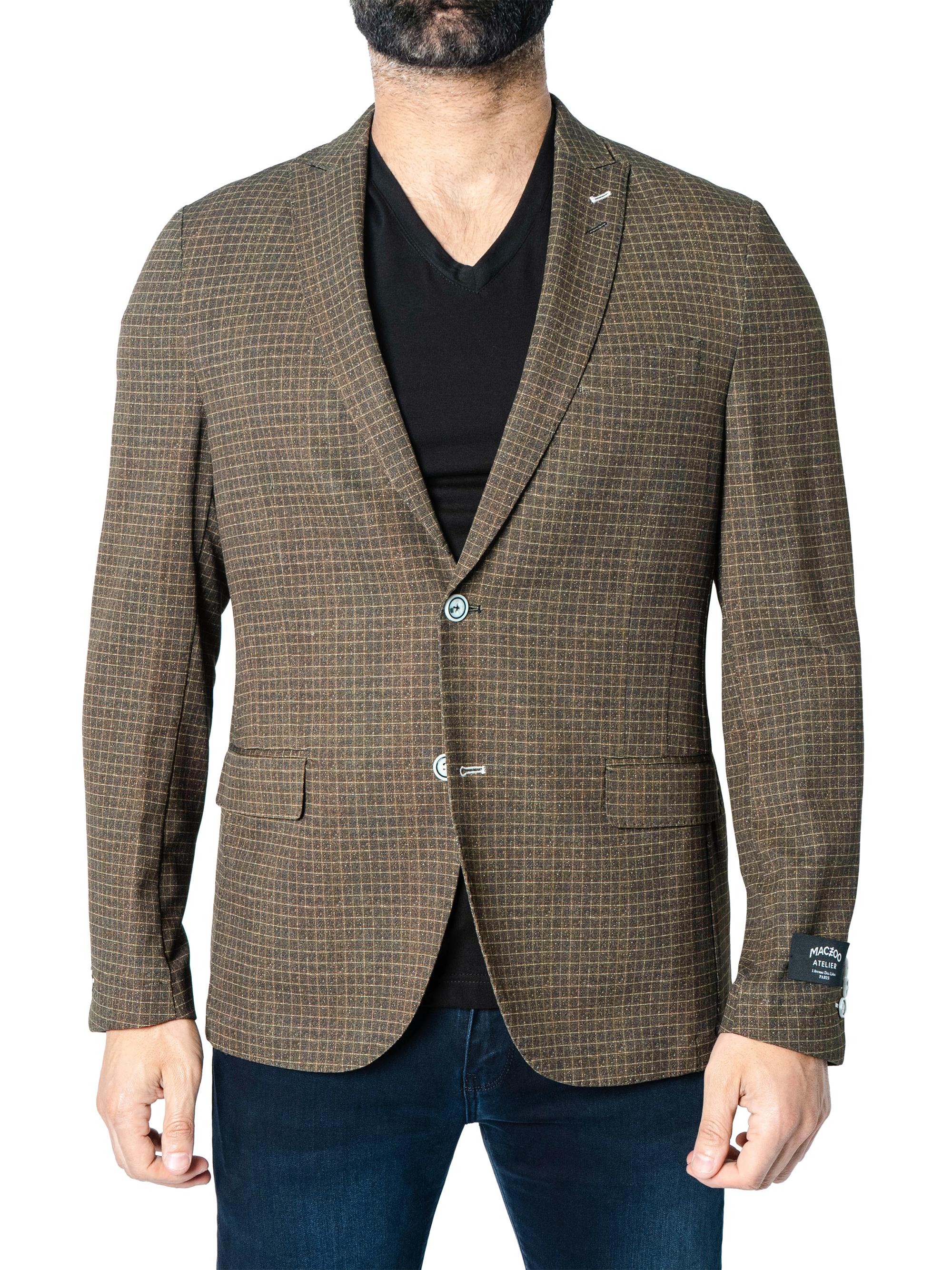 Maceoo Men's Unconstructed Descartes Blazer - Brown