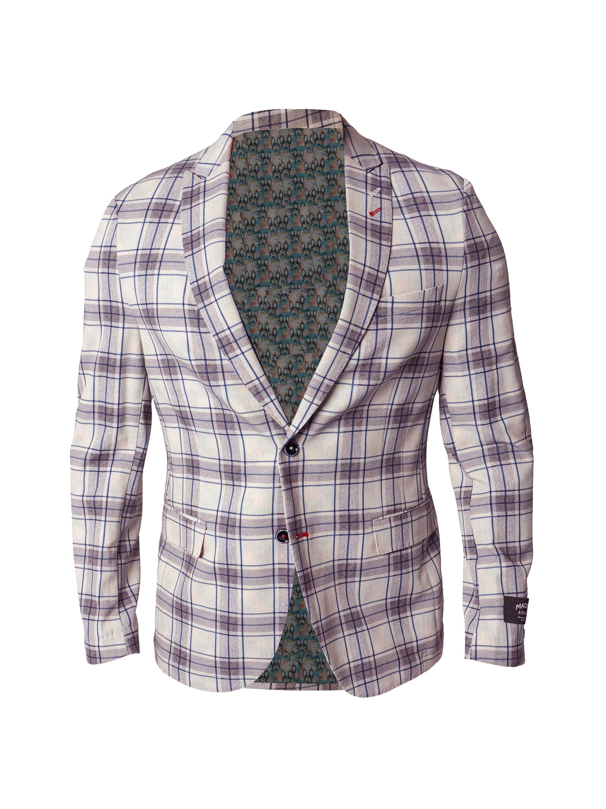 Maceoo Men's Unconstructed Descartes Blazer - Blue