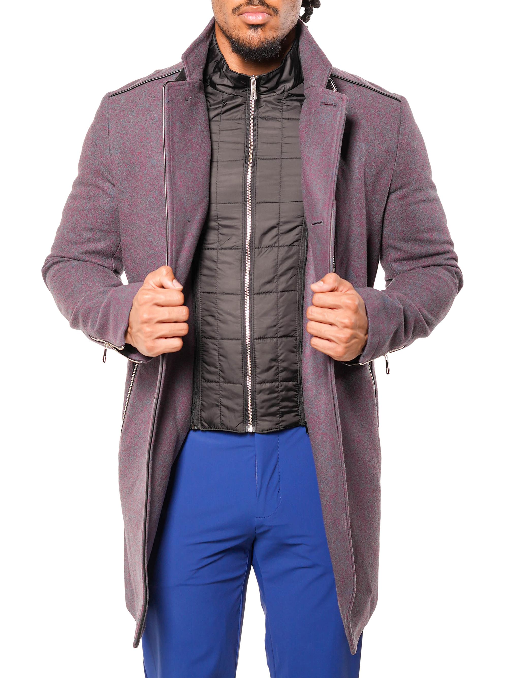 Maceoo Men's Peacoat - Blue