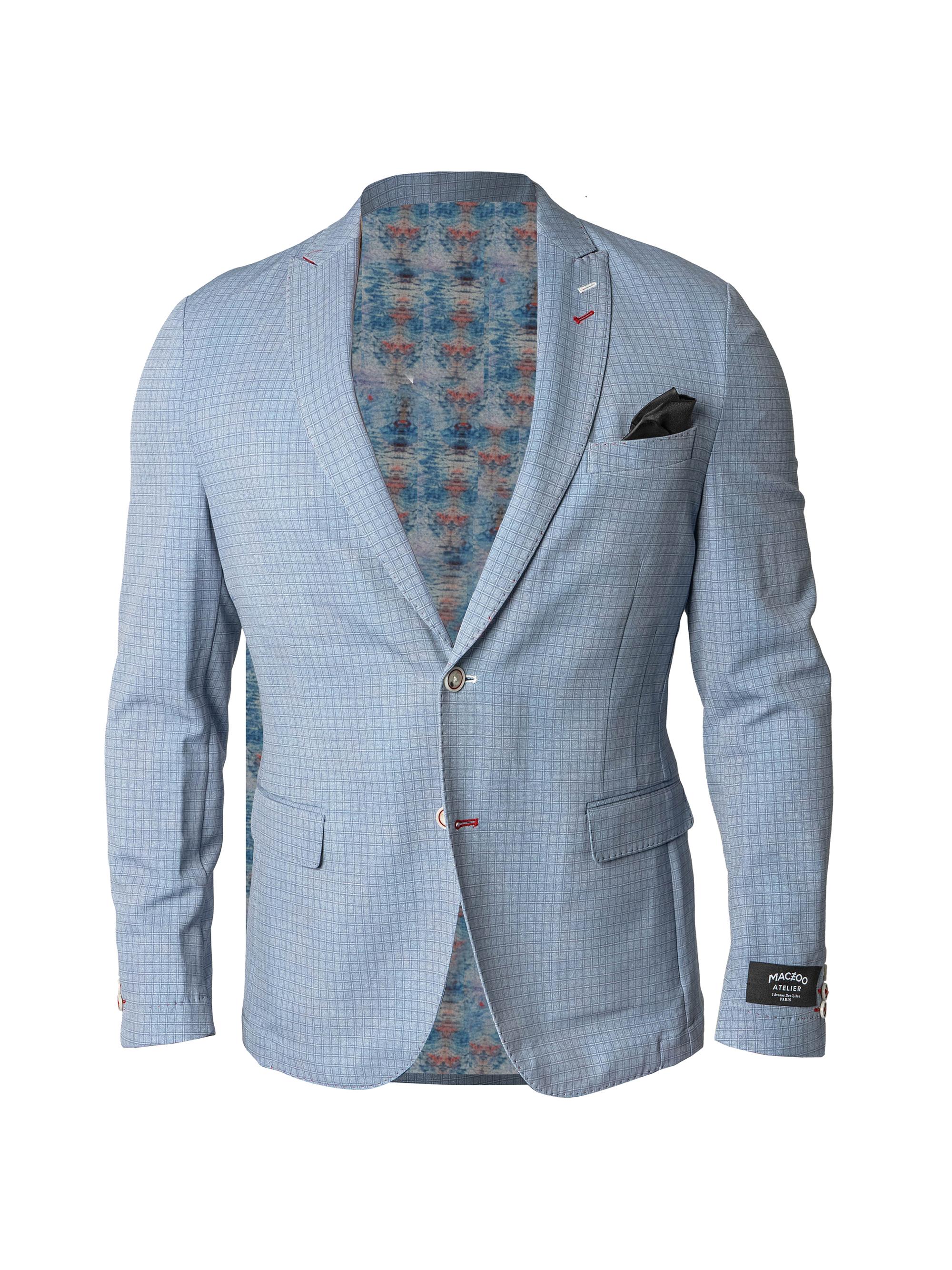 Maceoo Men's Unconstructed Blazer - Blue