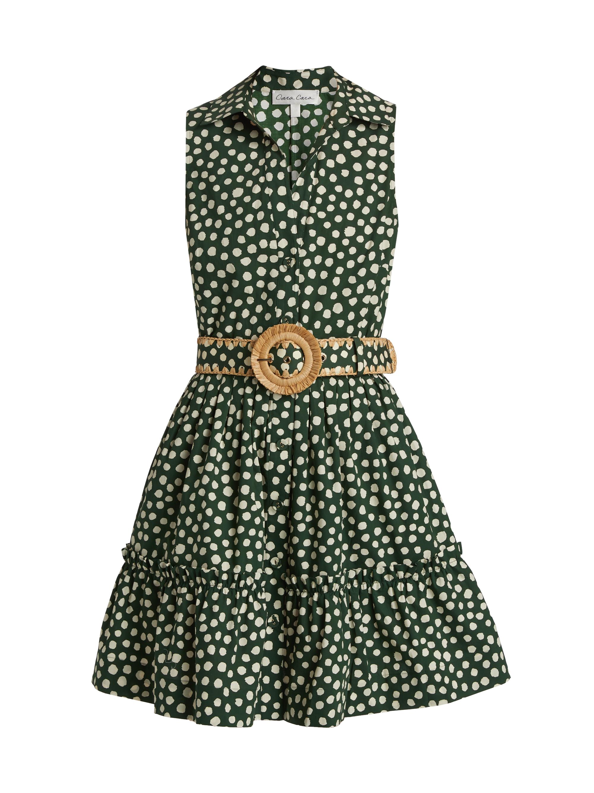 Cara Cara Women's Hannah Dotted Poplin Minidress - Abstract Dot