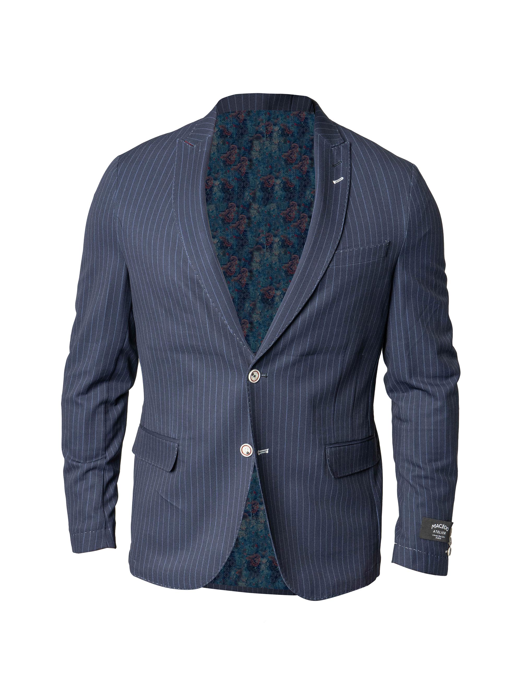 Maceoo Men's Unconstructed Descartes Blazer - Blue